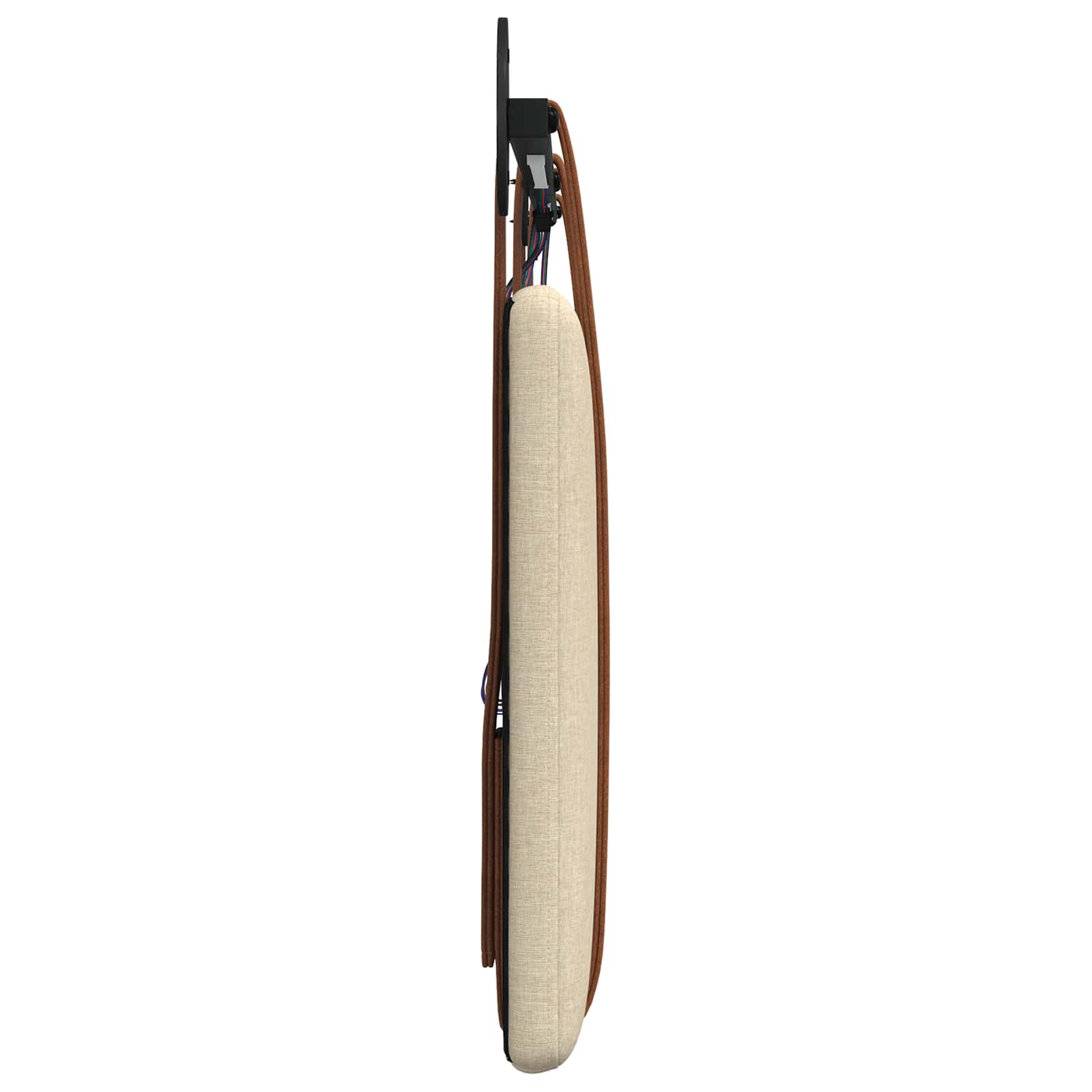 Tête de lit suspendue Avec lumière LED Crème PU antique - XIOS