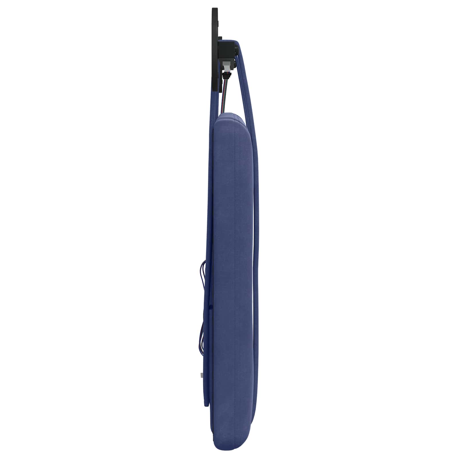 Tête de lit suspendue Avec lumière LED Bleu police Velours - XIOS