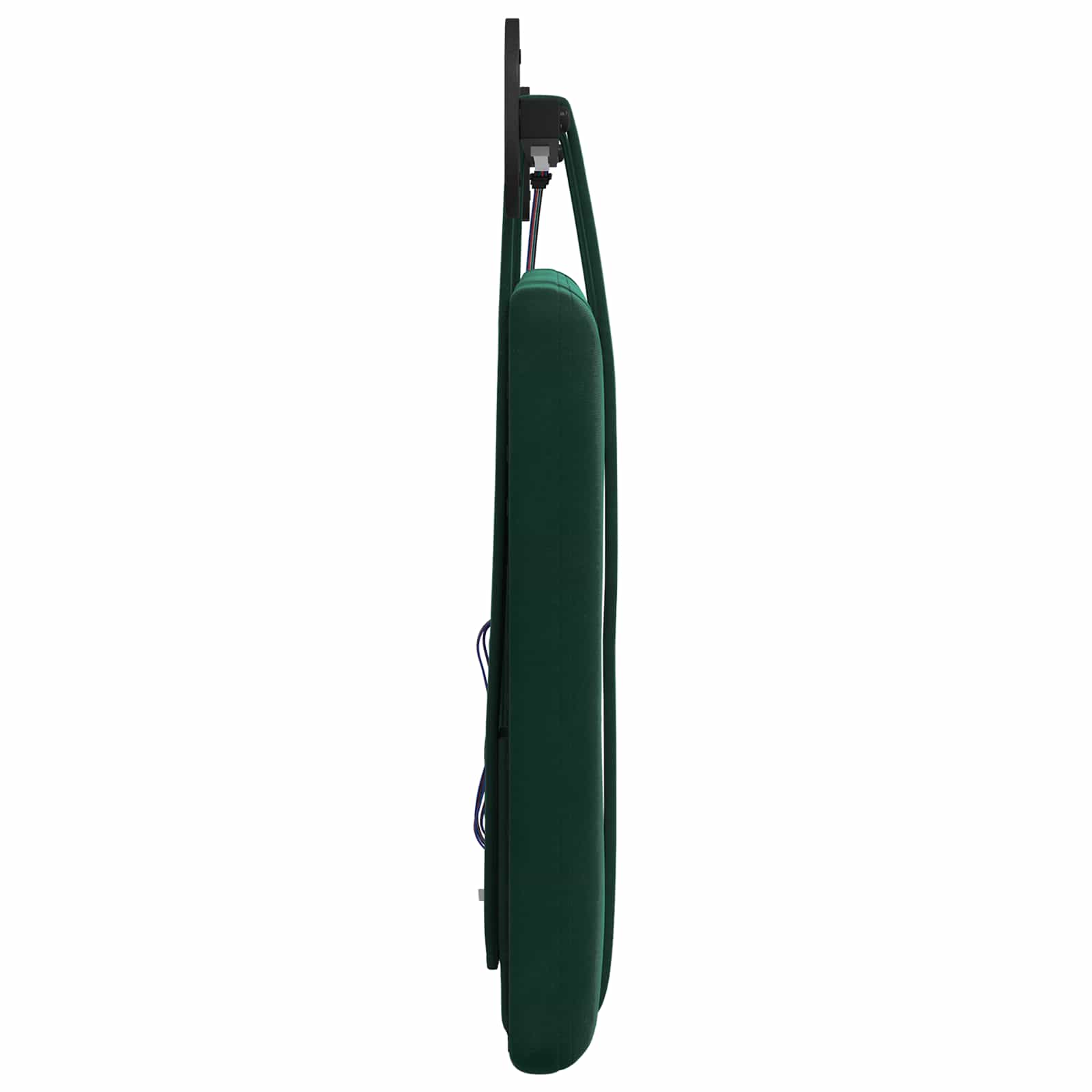 Tête de lit suspendue Avec lumière LED Vert foncé Velours - XIOS