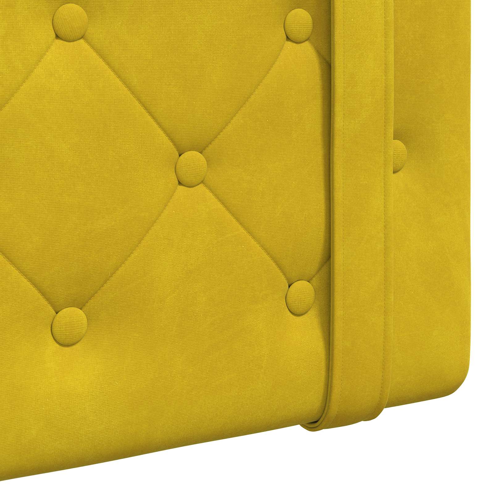 Tête de lit suspendue Avec lumière LED Jaune Velours - XIOS