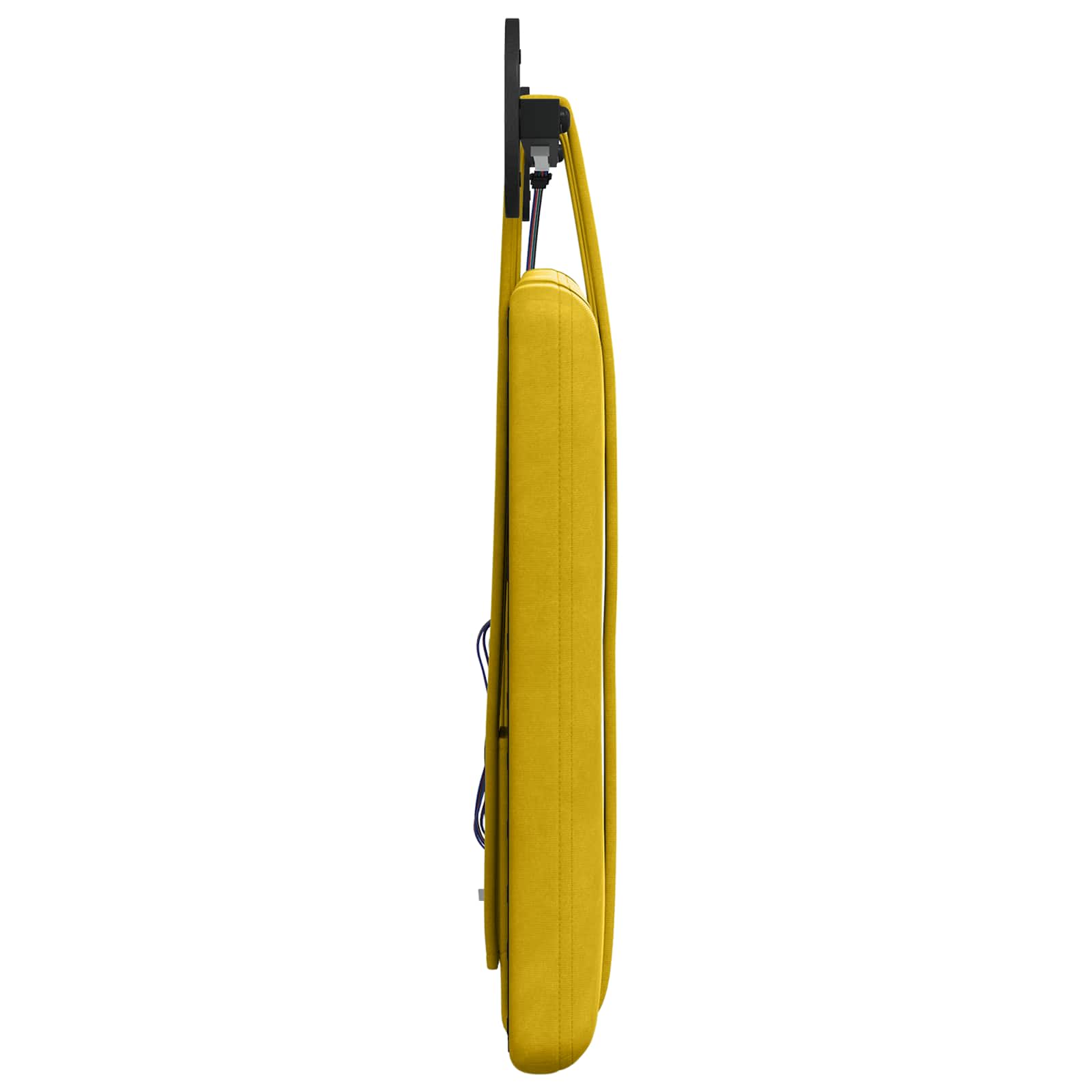 Tête de lit suspendue Avec lumière LED Jaune Velours - XIOS