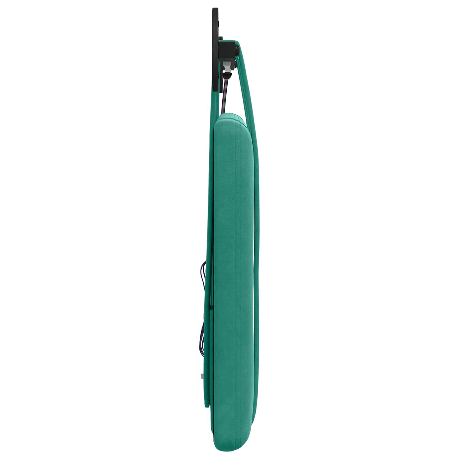 Tête de lit suspendue Avec lumière LED Turquoise Velours - XIOS
