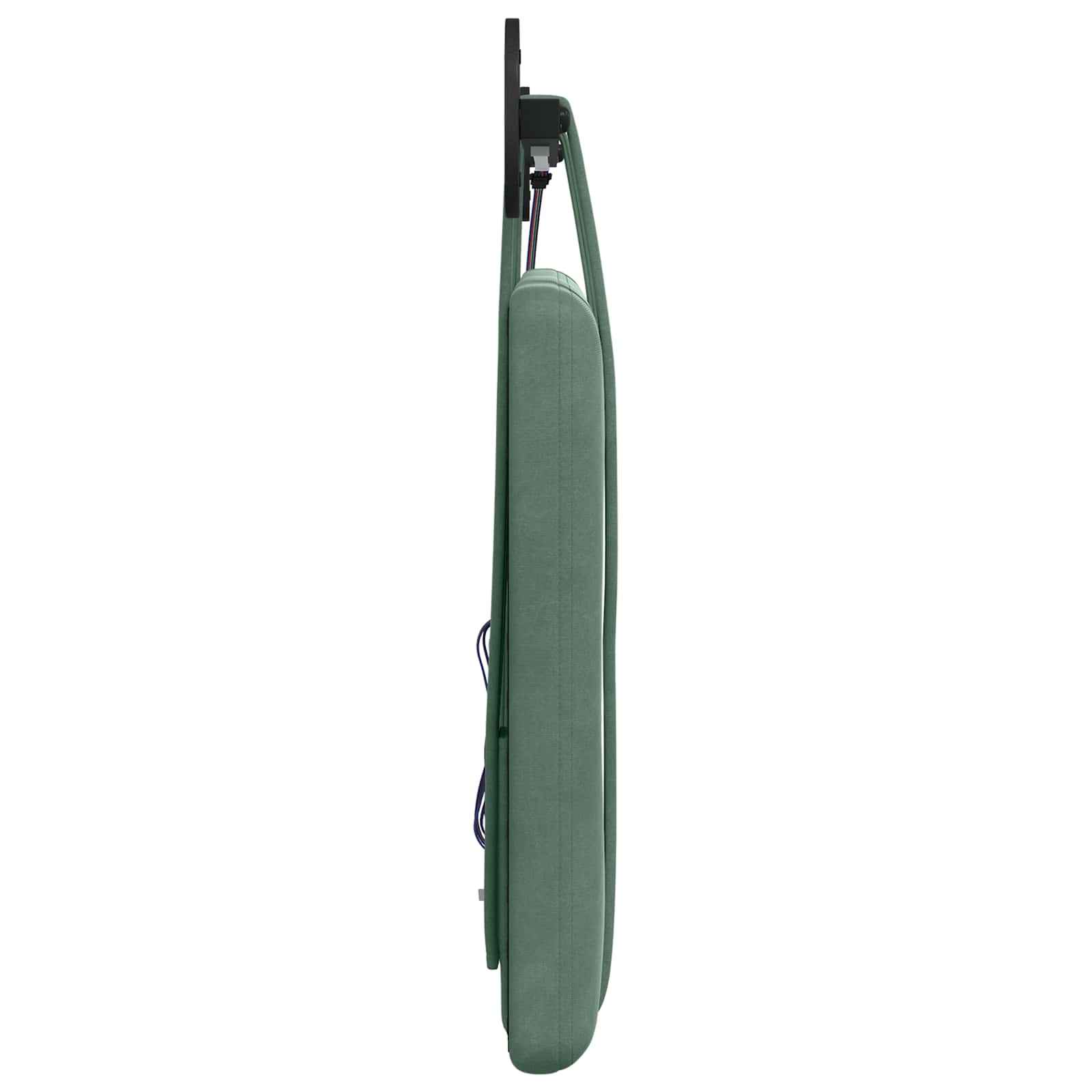 Tête de lit suspendue Avec lumière LED Vert Mer Velours - XIOS