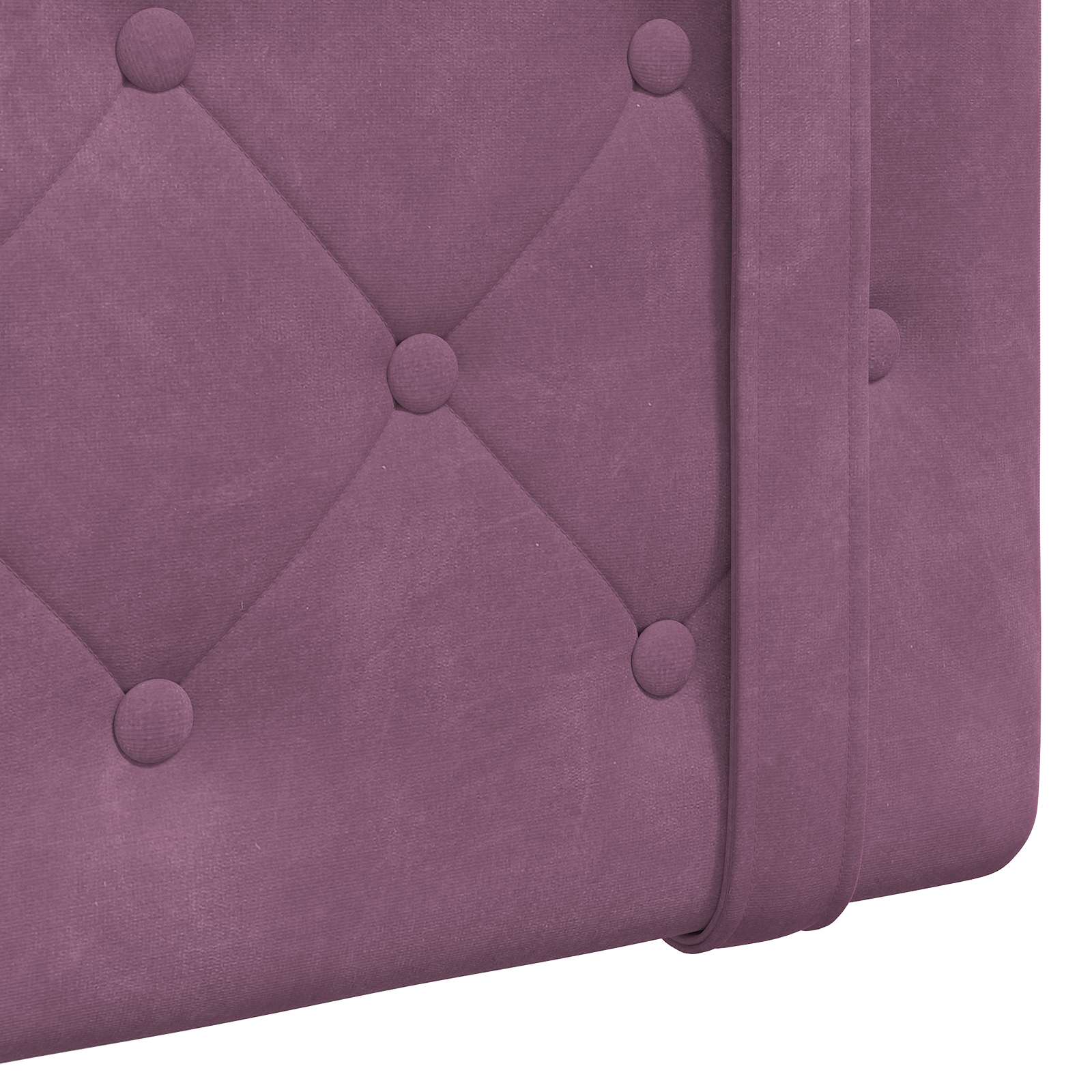 Tête de lit suspendue Avec lumière LED Pourpre Velours - XIOS