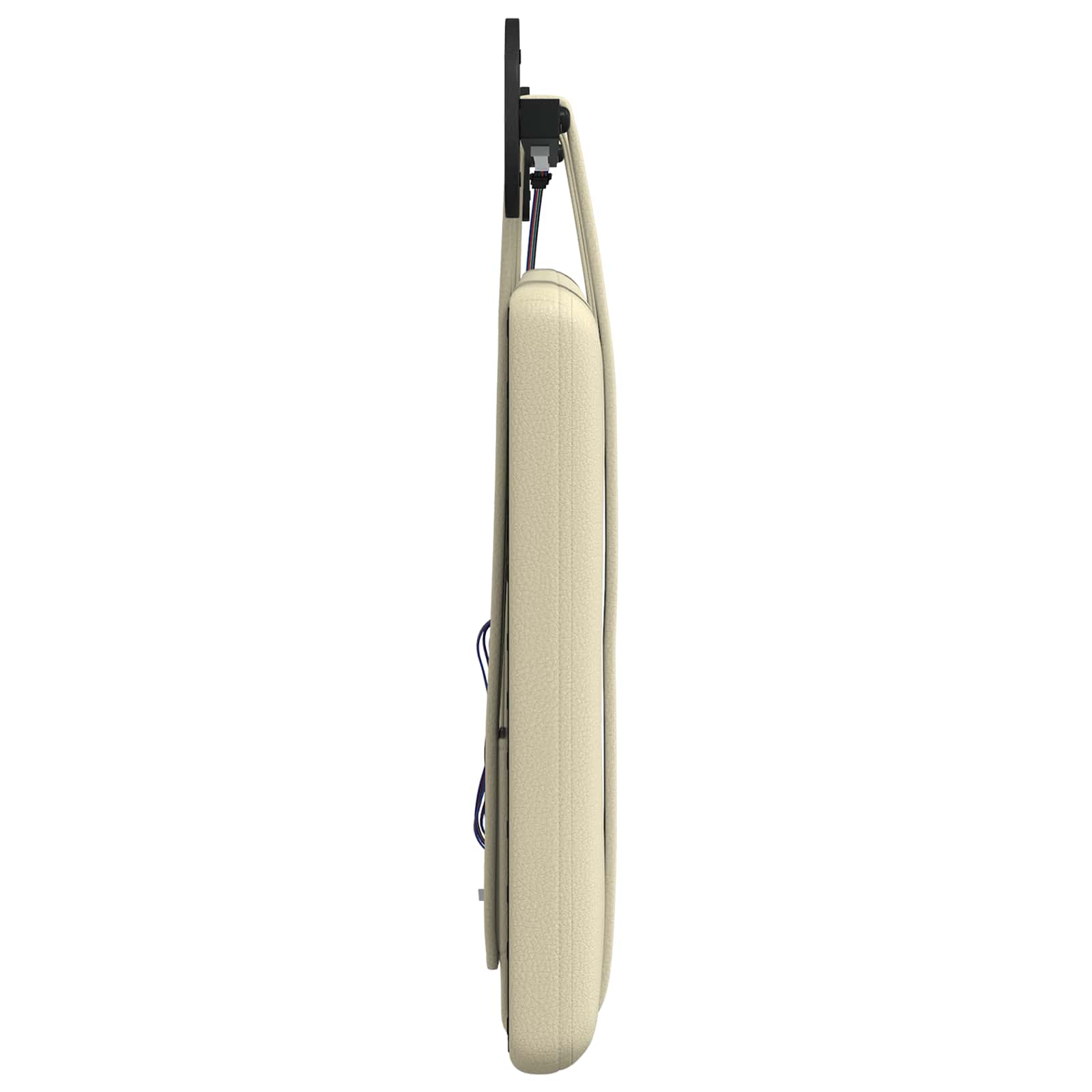 Tête de lit suspendue Avec lumière LED Crème Simili cuir - XIOS