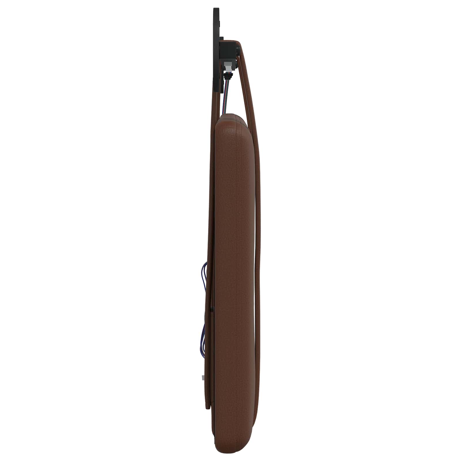 Tête de lit suspendue Avec lumière LED Marron Simili cuir - XIOS
