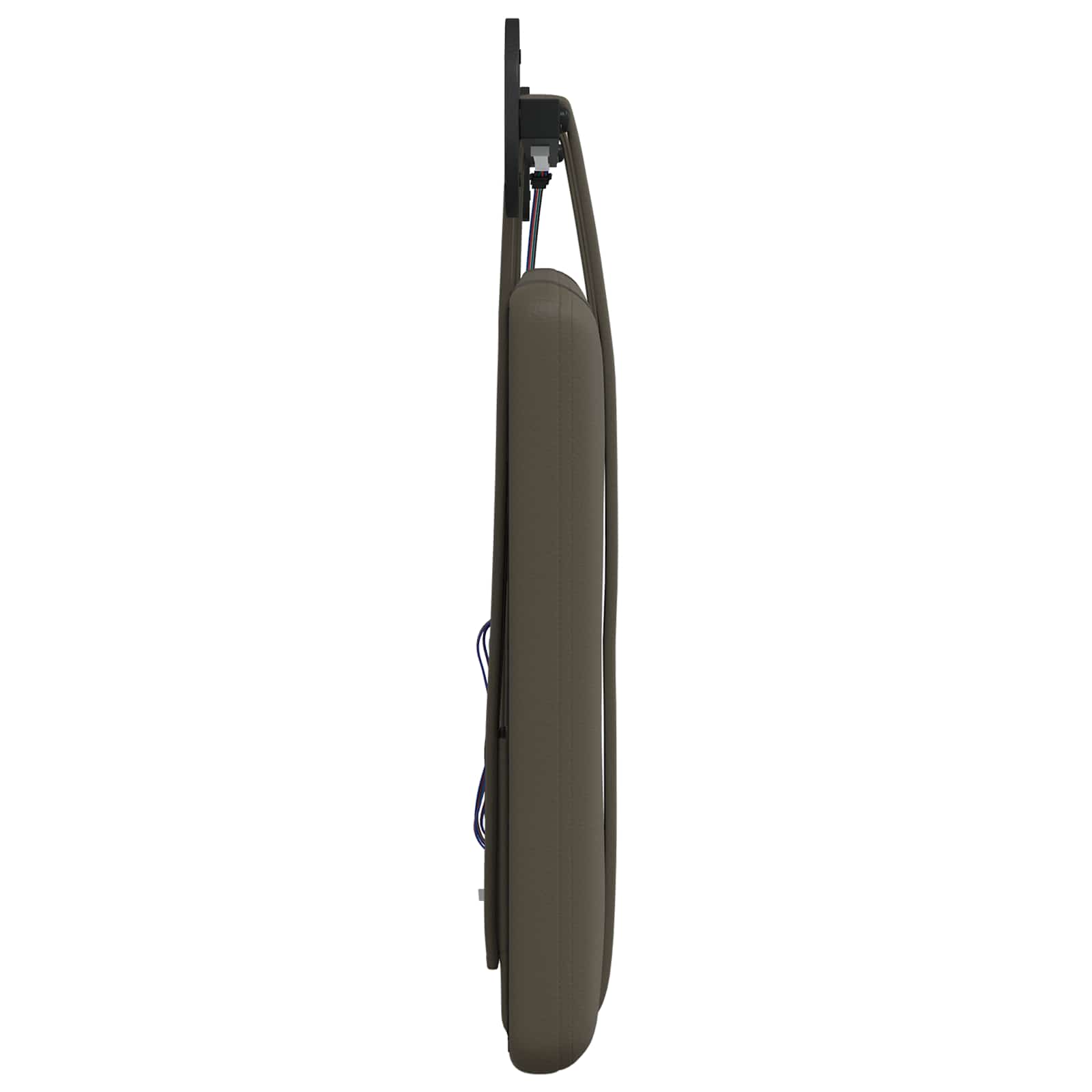Tête de lit suspendue Avec lumière LED Gris Simili cuir - XIOS