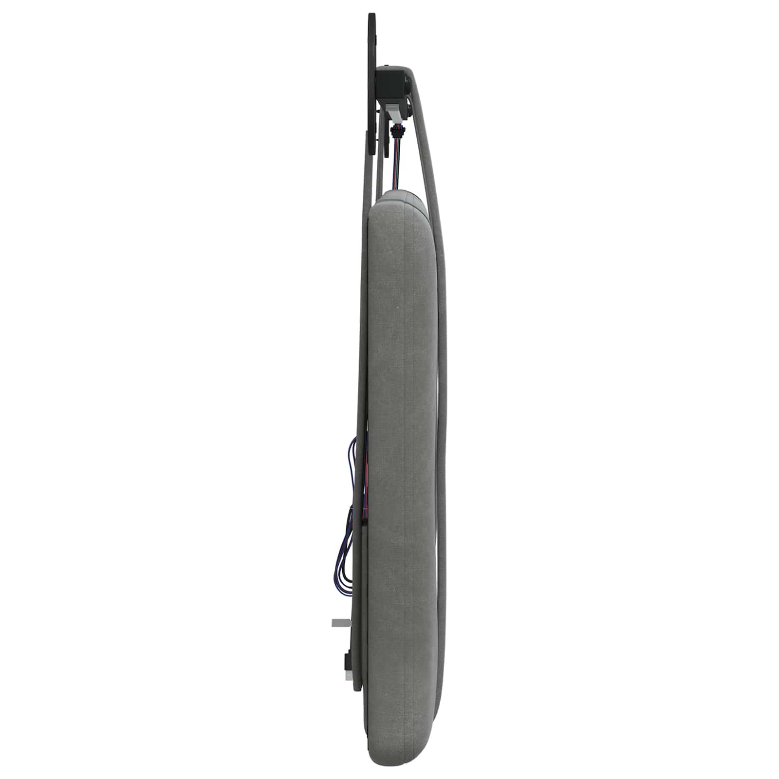 Tête de lit suspendue Avec lumière LED Gris foncé Velours - XIOS