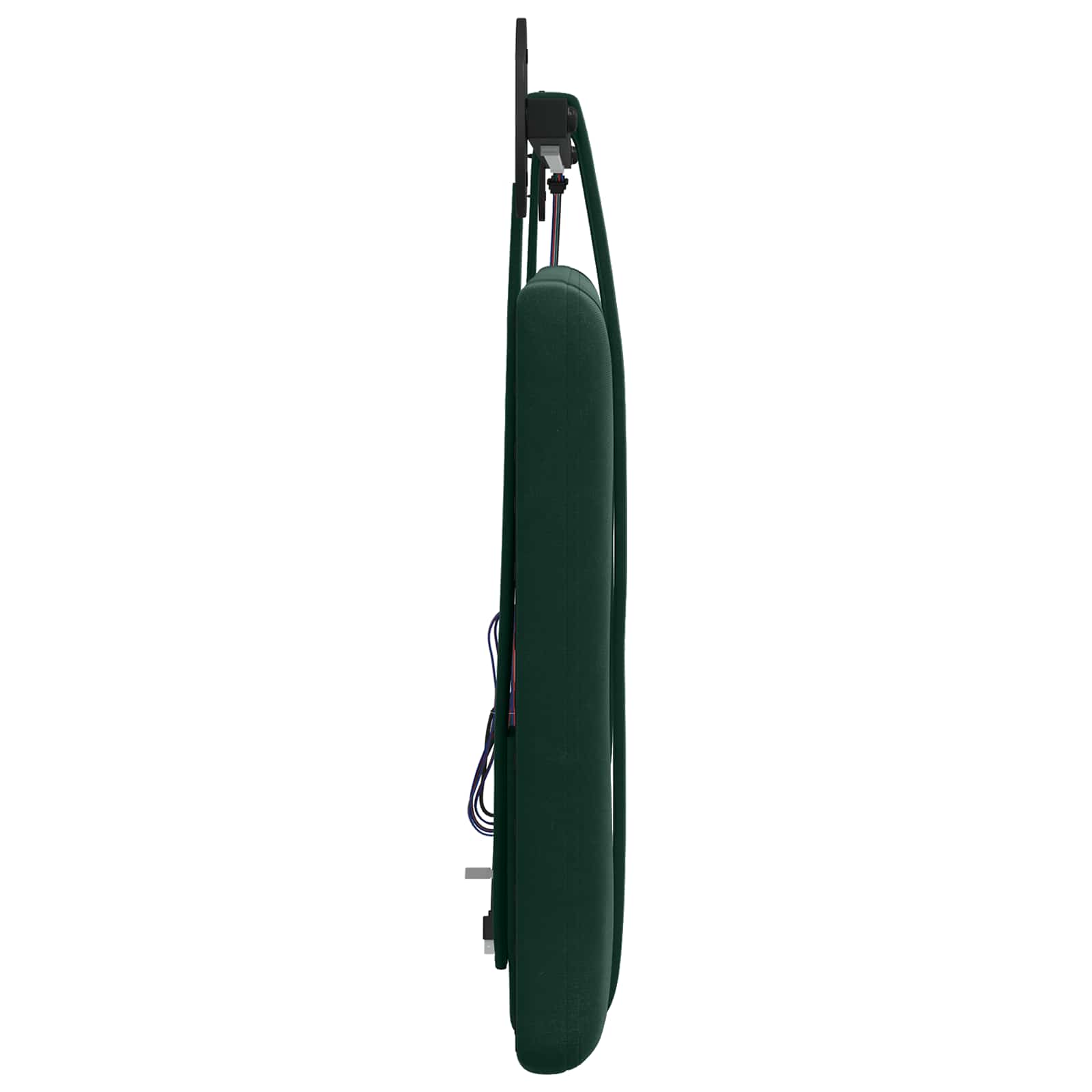 Tête de lit suspendue Avec lumière LED Vert foncé Velours - XIOS