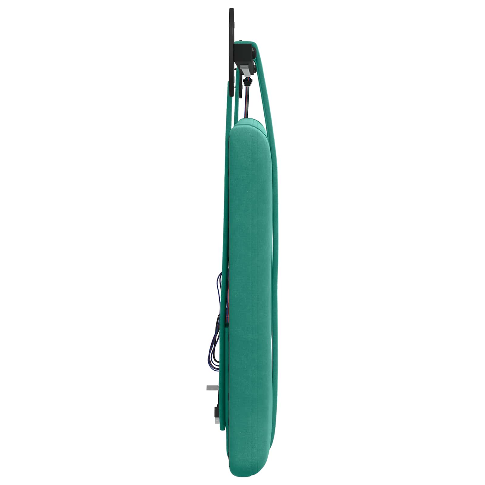 Tête de lit suspendue Avec lumière LED Turquoise Velours - XIOS