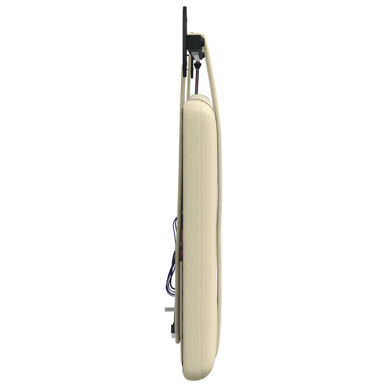 Tête de lit suspendue Avec lumière LED Crème Simili cuir - XIOS