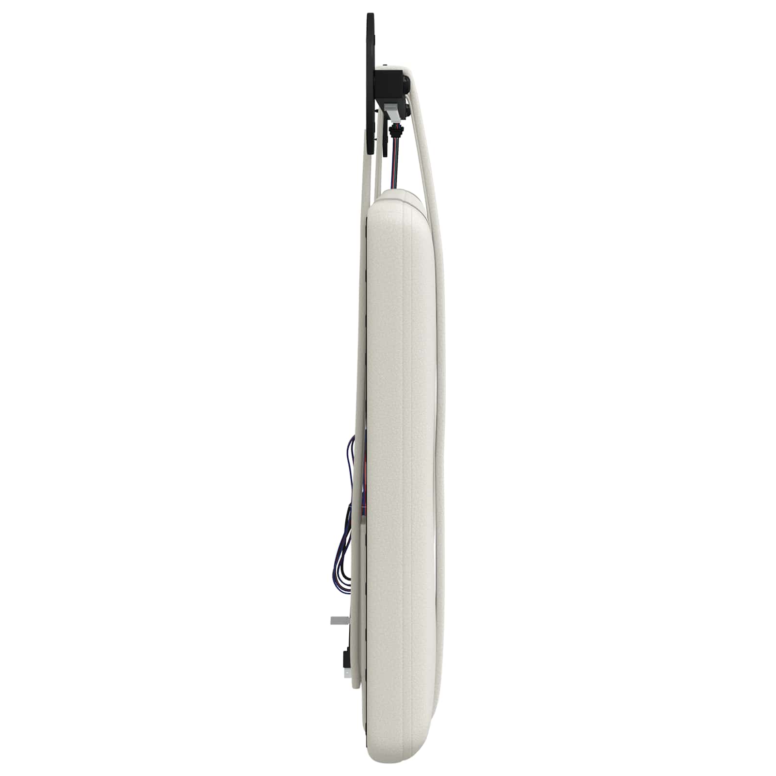 Tête de lit suspendue Avec lumière LED Blanc Simili cuir - XIOS