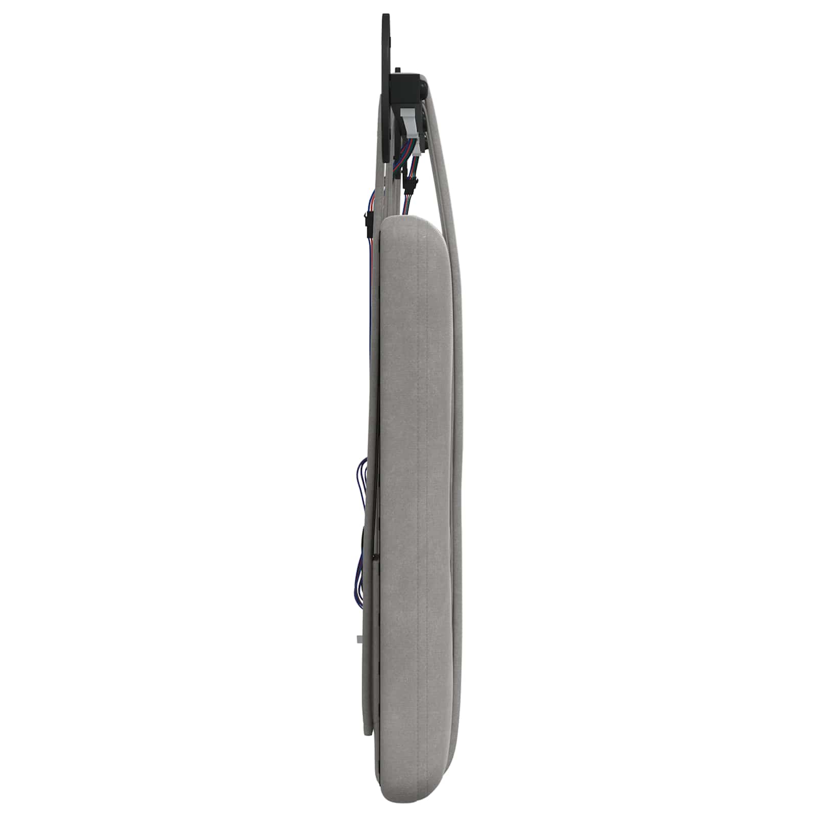 Tête de lit suspendue Avec lumière LED Gris clair Velours - XIOS