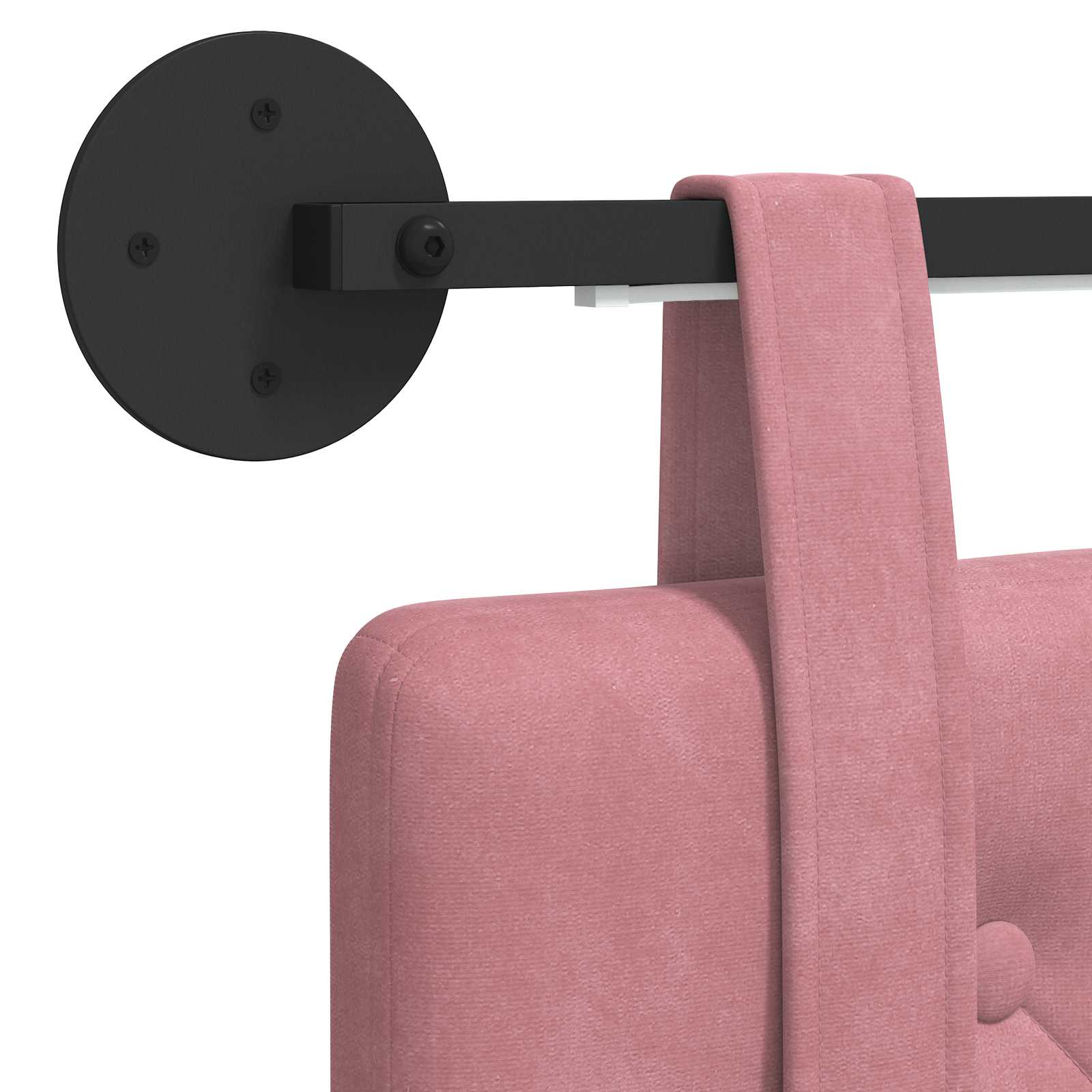 Tête de lit suspendue Avec lumière LED Rose Velours - XIOS