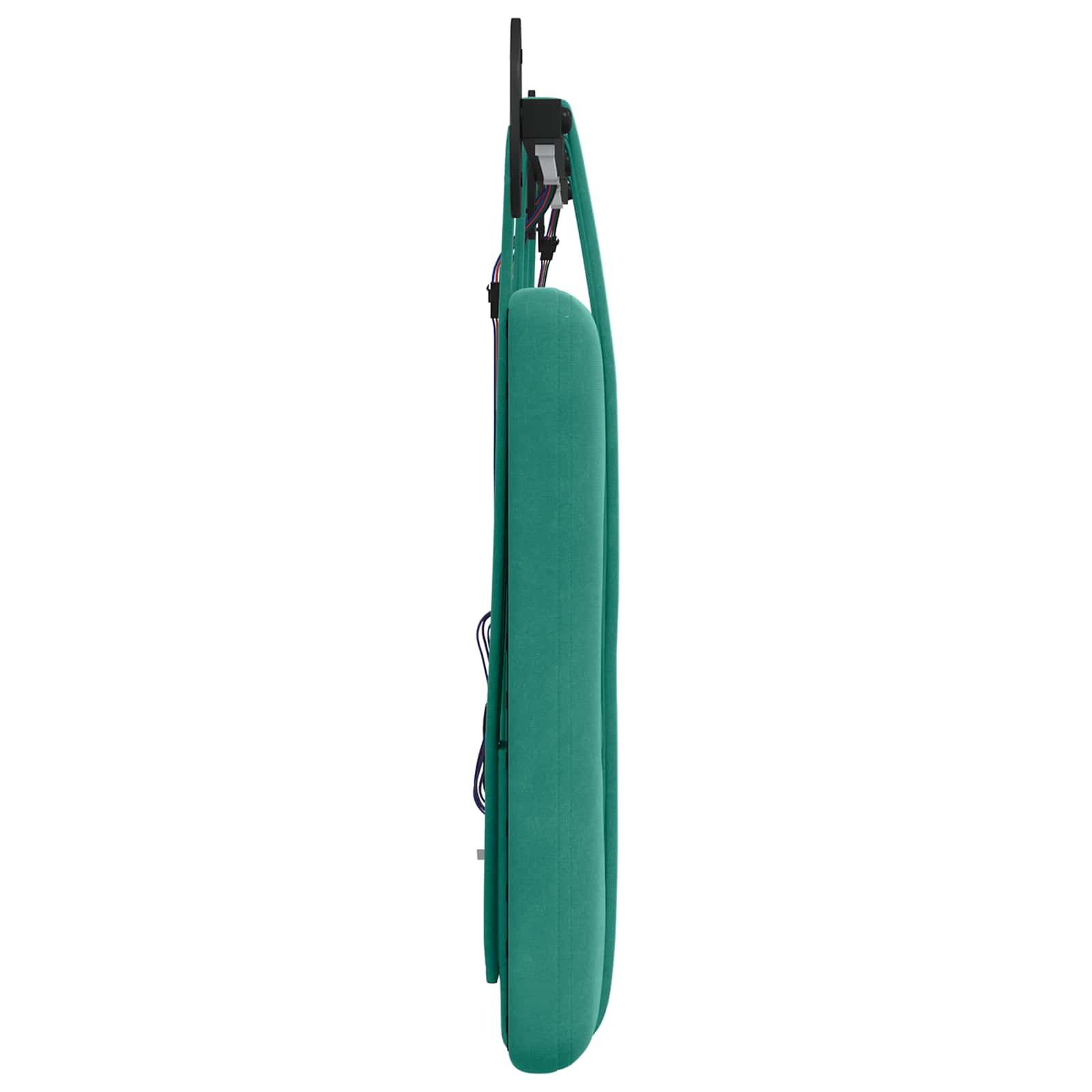 Tête de lit suspendue Avec lumière LED Turquoise Velours - XIOS