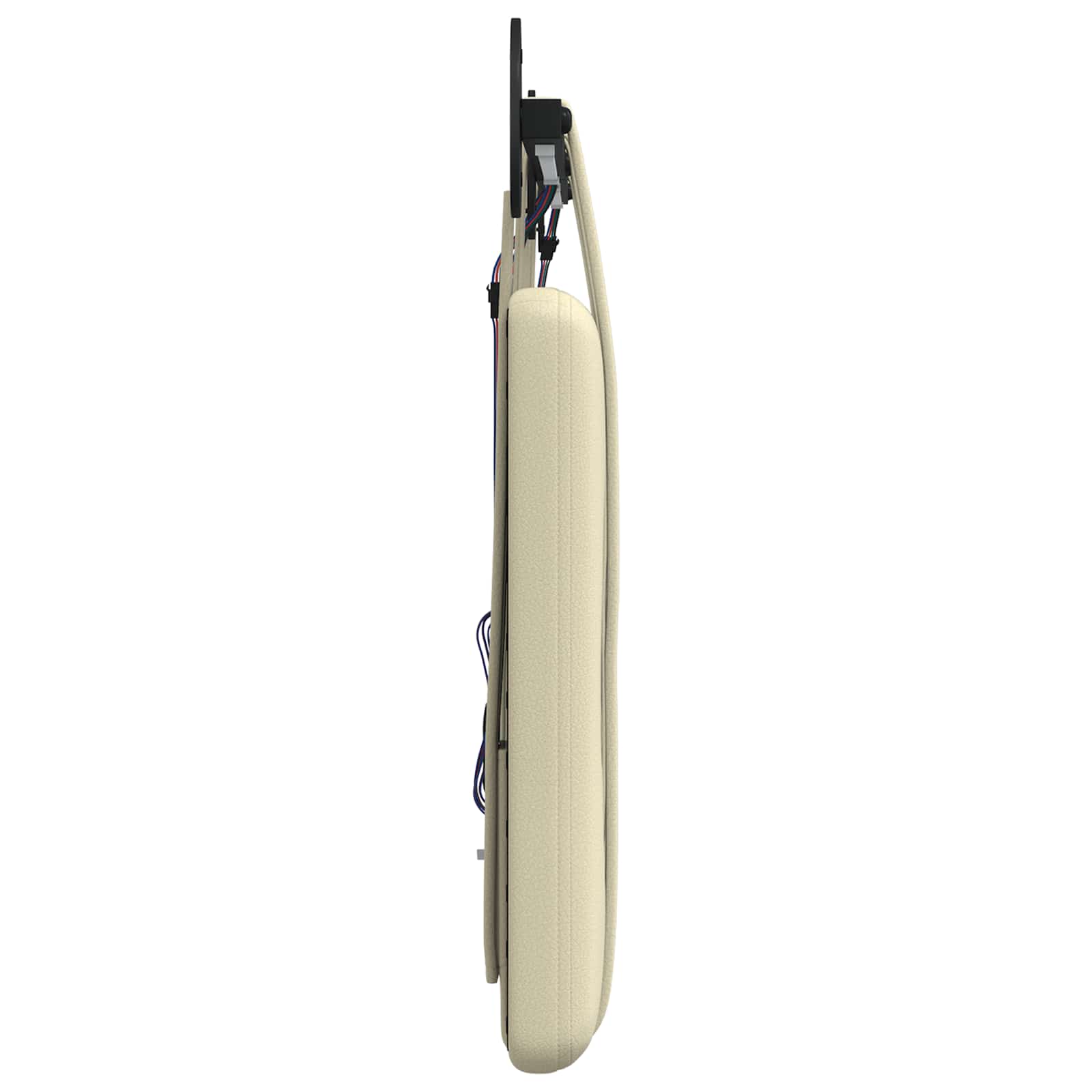 Tête de lit suspendue Avec lumière LED Crème Simili cuir - XIOS
