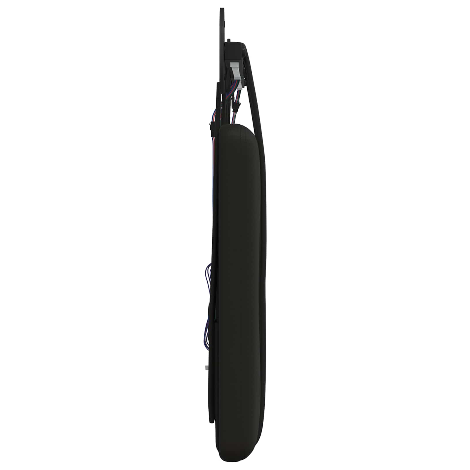 Tête de lit suspendue Avec lumière LED Noir Simili cuir - XIOS