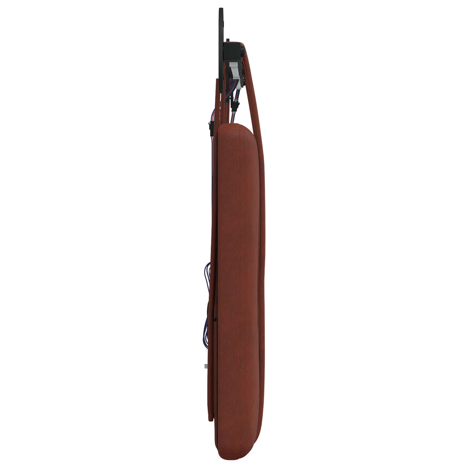 Tête de lit suspendue Avec lumière LED Brun Brillant PU antique - XIOS