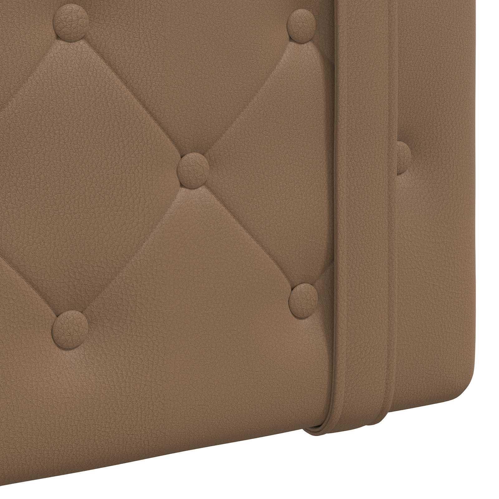 Tête de lit suspendue Avec lumière LED Cappuccino Simili cuir - XIOS