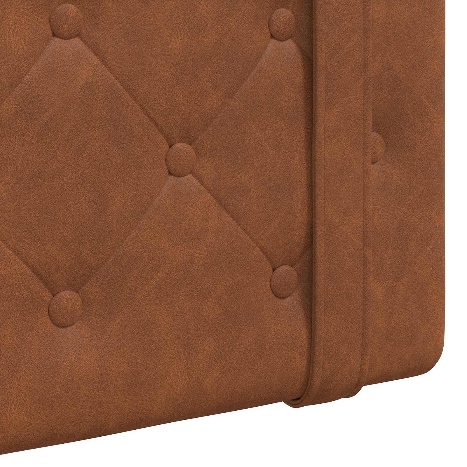 Tête de lit suspendue Avec lumière LED Marron PU antique - XIOS