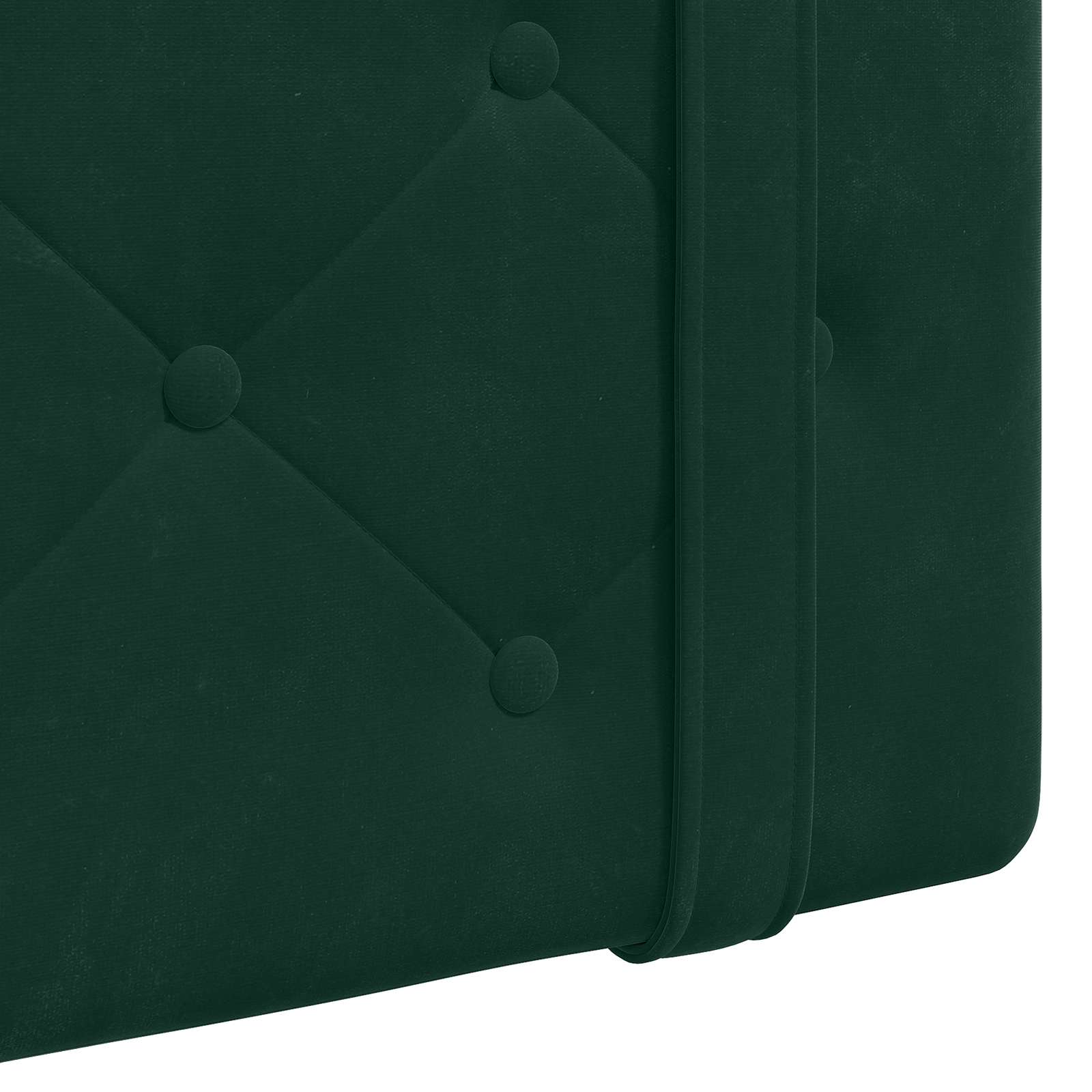 Tête de lit suspendue Avec lumière LED Vert foncé Velours - XIOS