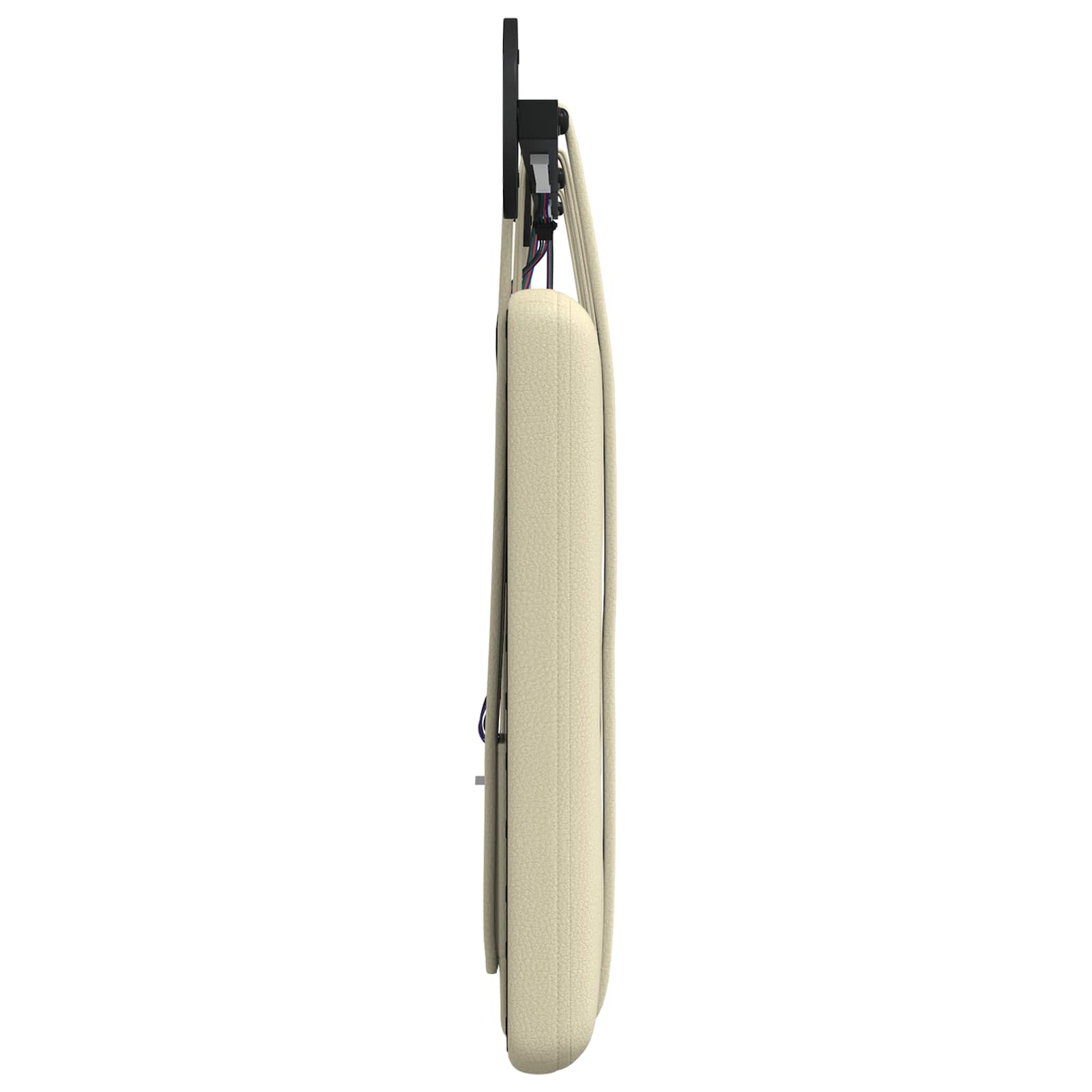 Tête de lit suspendue Avec lumière LED Crème Simili cuir - XIOS