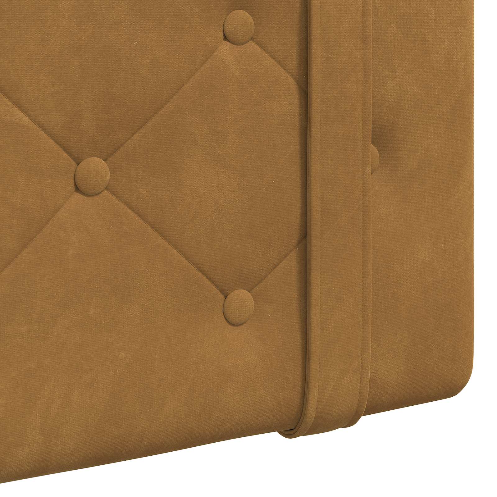 Tête de lit suspendue Avec lumière LED Marron Velours - XIOS