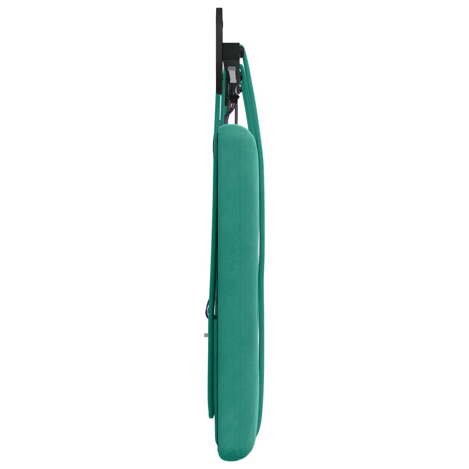 Tête de lit suspendue Avec lumière LED Turquoise Velours - XIOS