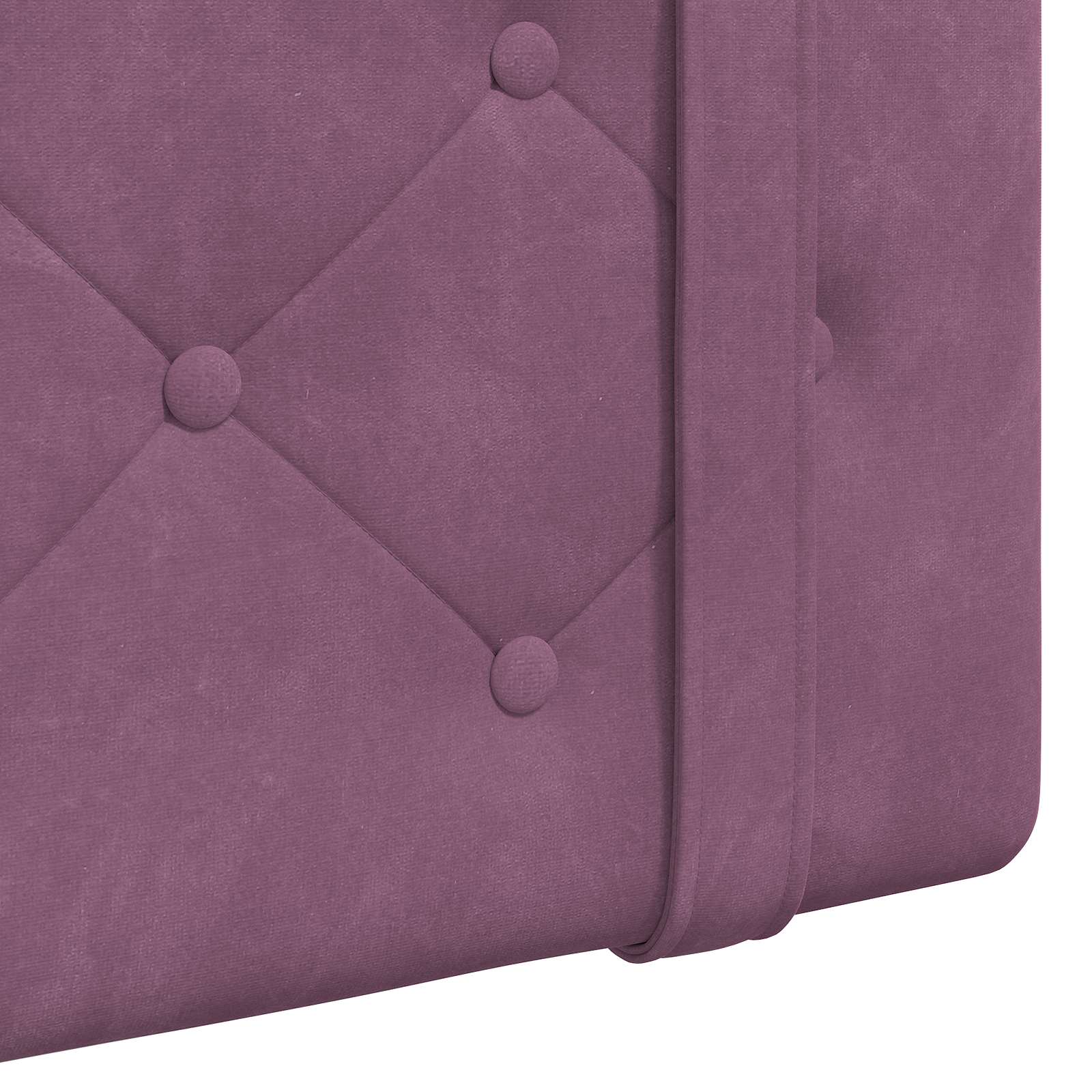 Tête de lit suspendue Avec lumière LED Pourpre Velours - XIOS