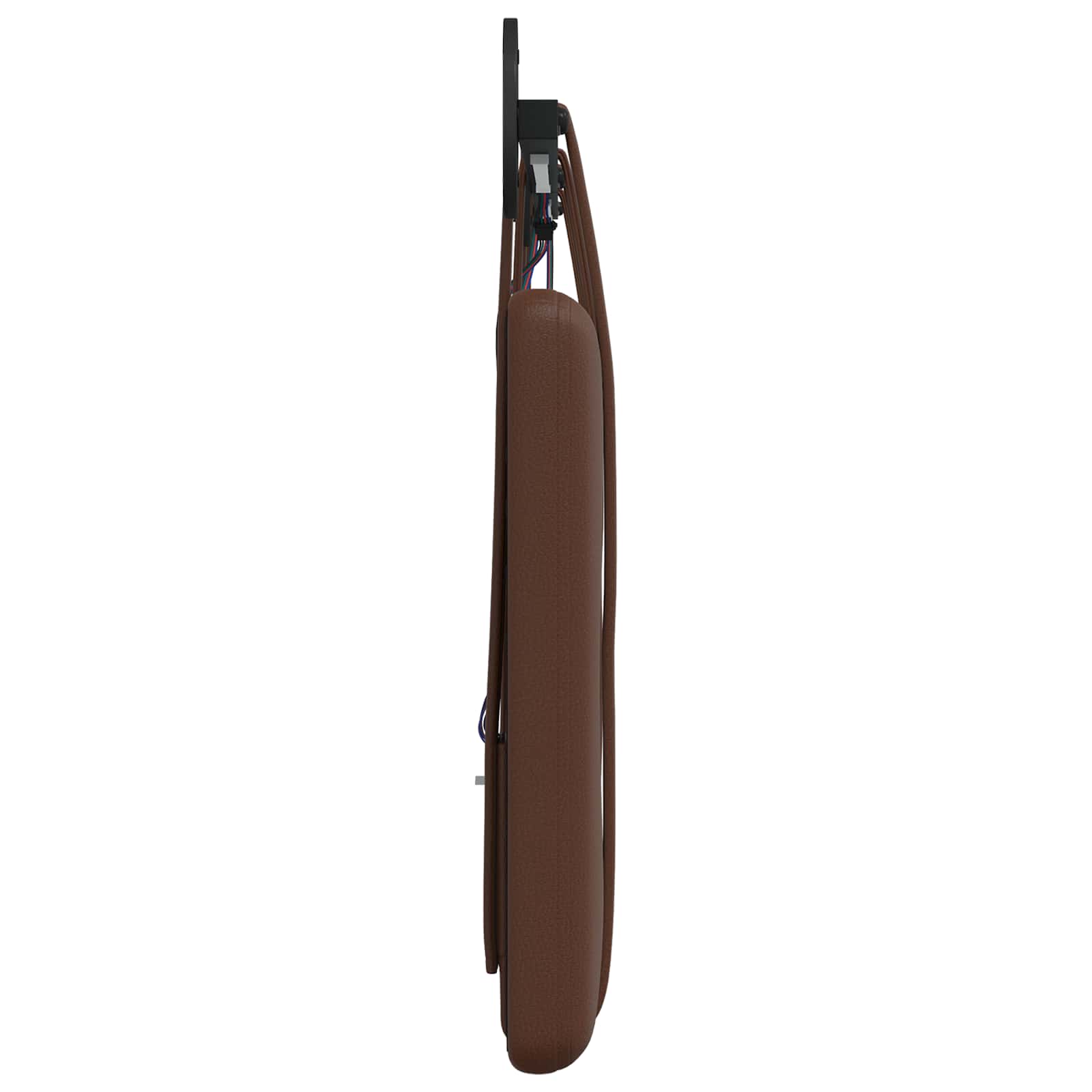 Tête de lit suspendue Avec lumière LED Marron Simili cuir - XIOS