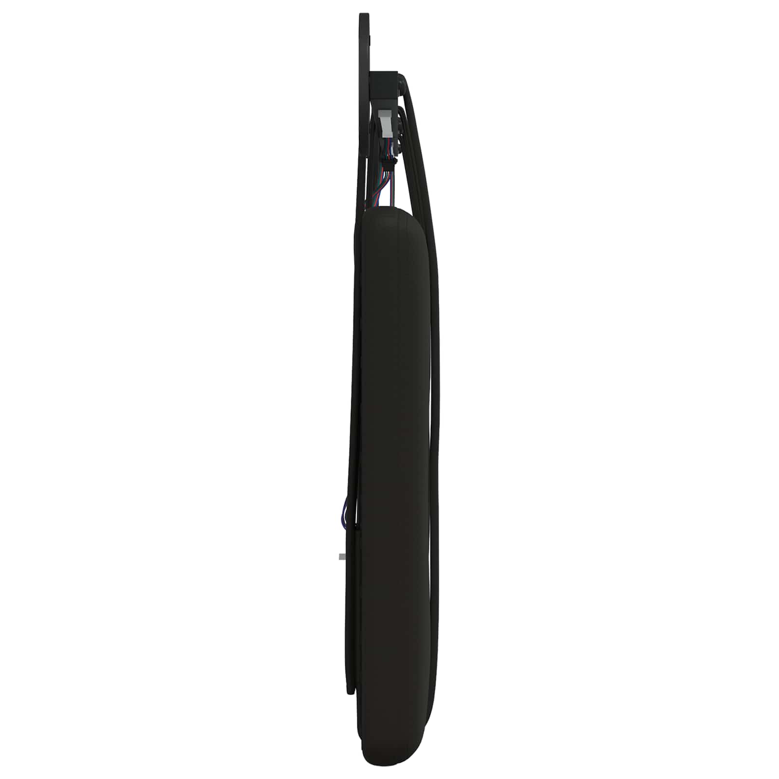 Tête de lit suspendue Avec lumière LED Noir Simili cuir - XIOS