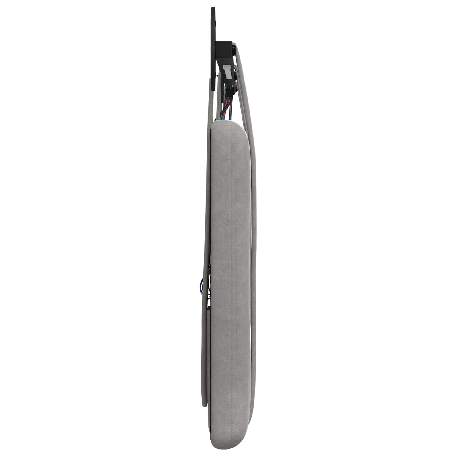 Tête de lit suspendue Avec lumière LED Gris clair Velours - XIOS