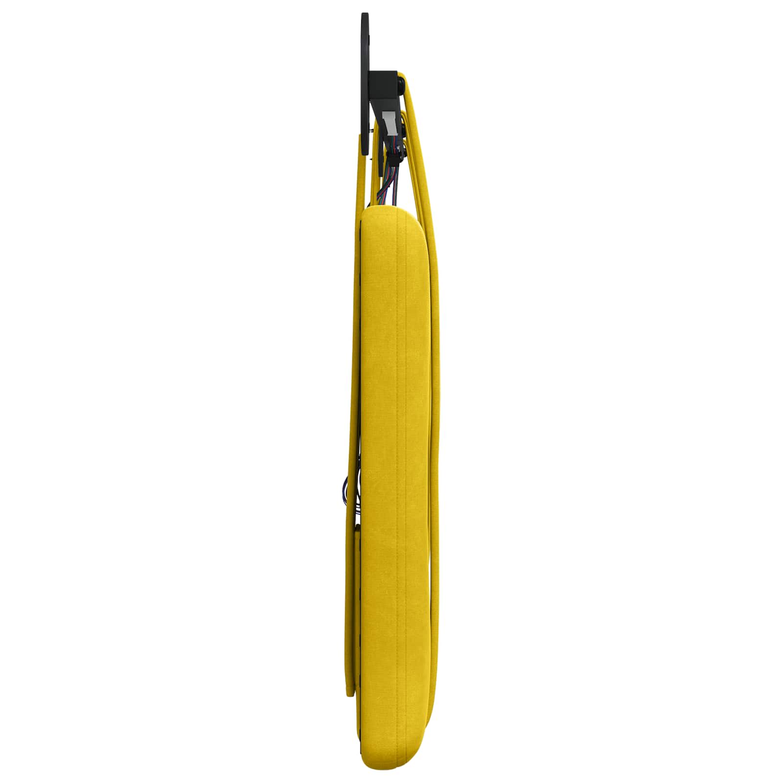 Tête de lit suspendue Avec lumière LED Jaune Velours - XIOS