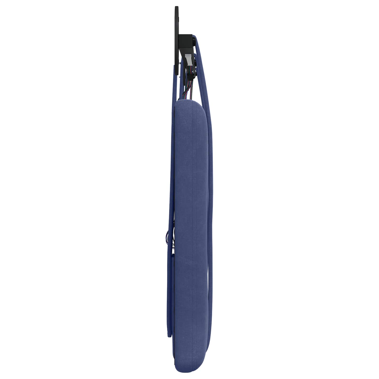 Tête de lit suspendue Avec lumière LED Bleu police Velours - XIOS