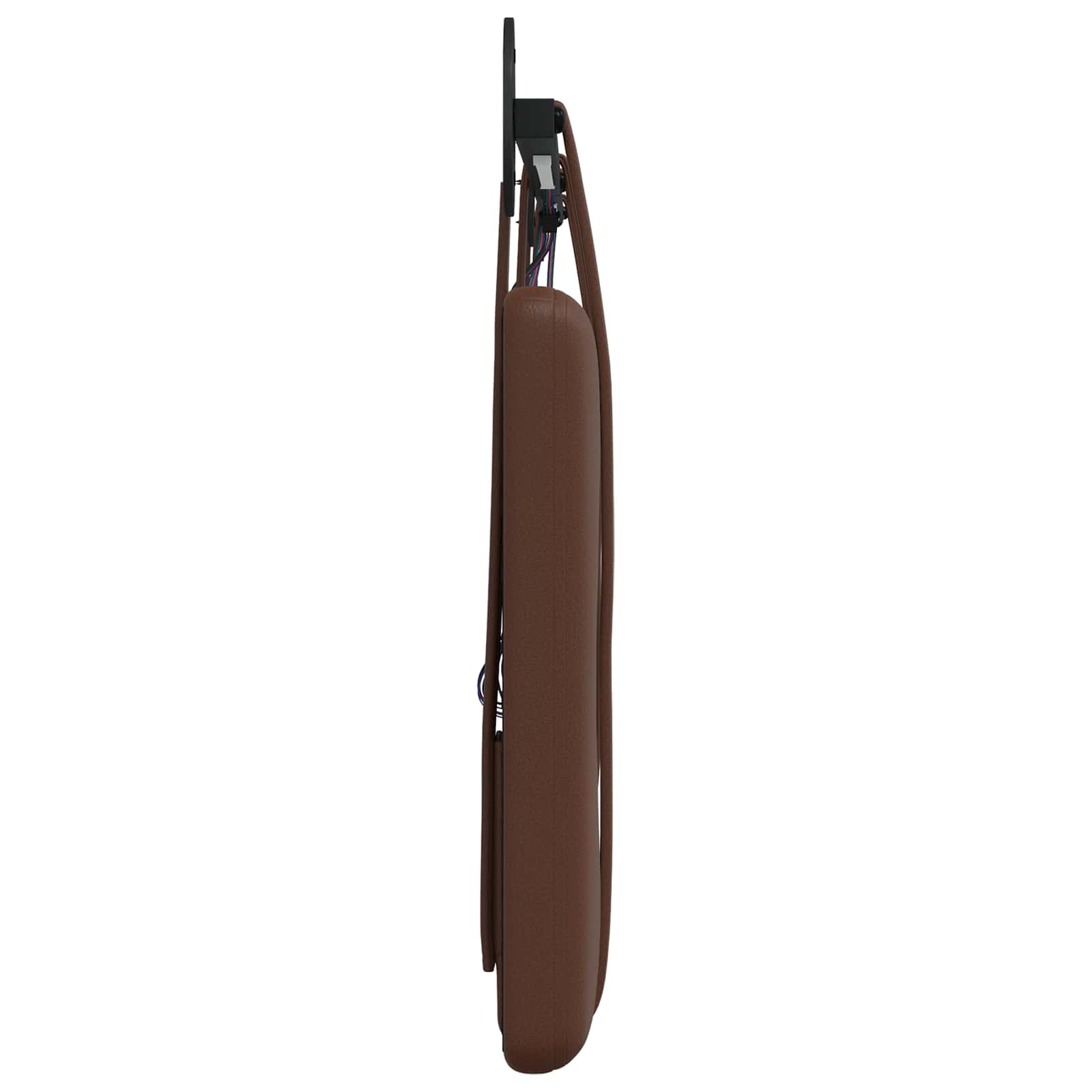 Tête de lit suspendue Avec lumière LED Marron Simili cuir - XIOS