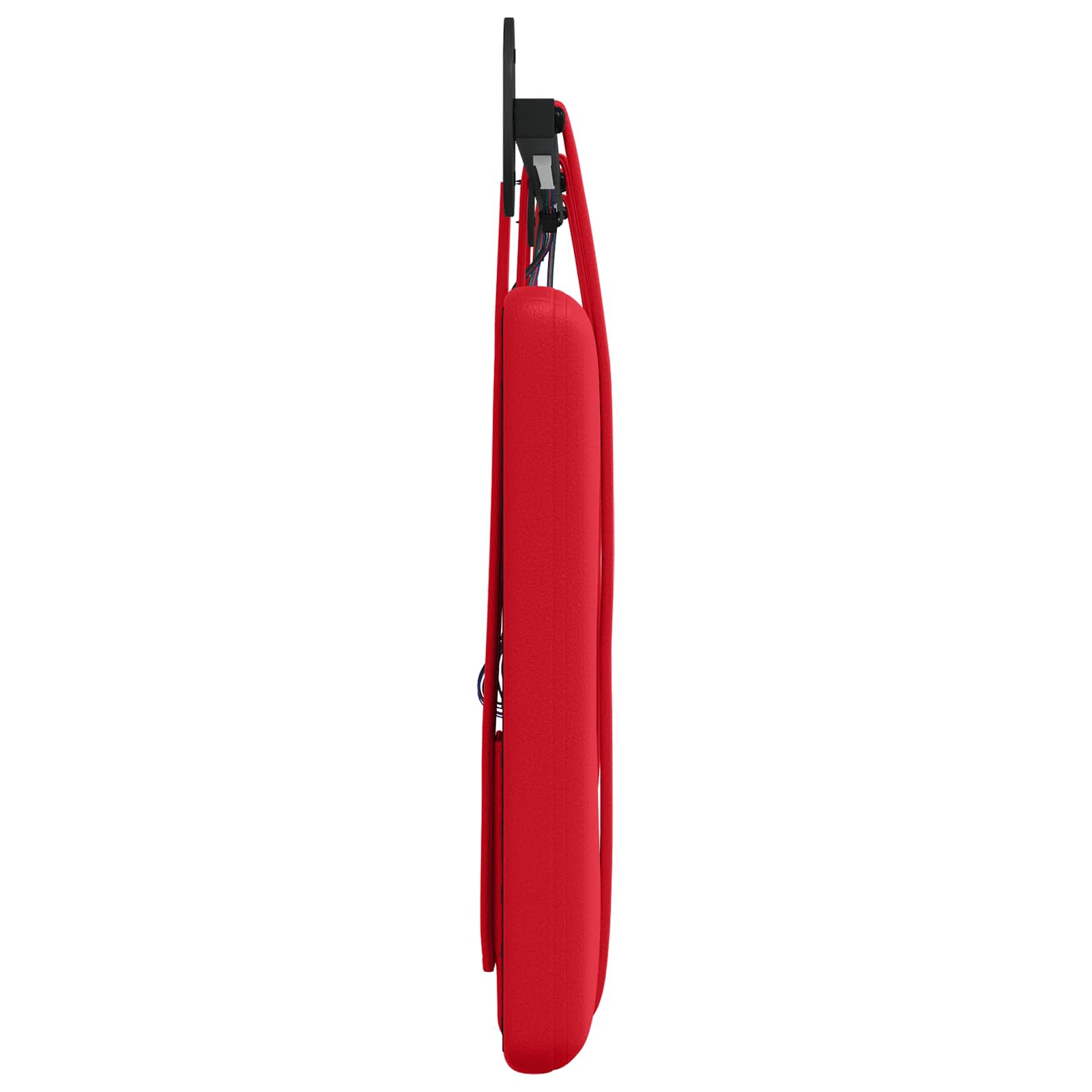 Tête de lit suspendue Avec lumière LED Rouge Simili cuir - XIOS