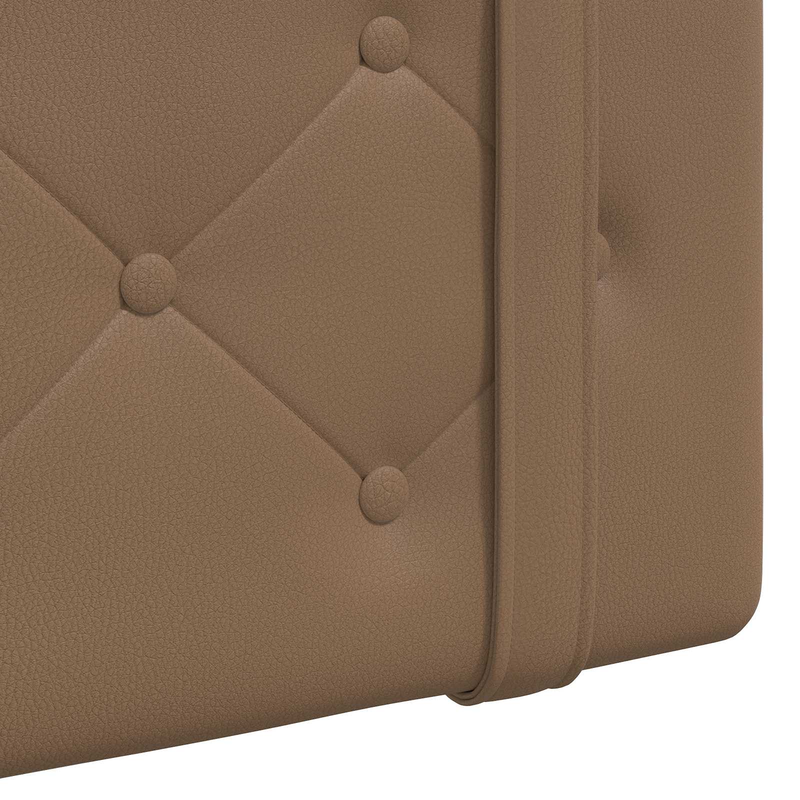Tête de lit suspendue Avec lumière LED Cappuccino Simili cuir - XIOS