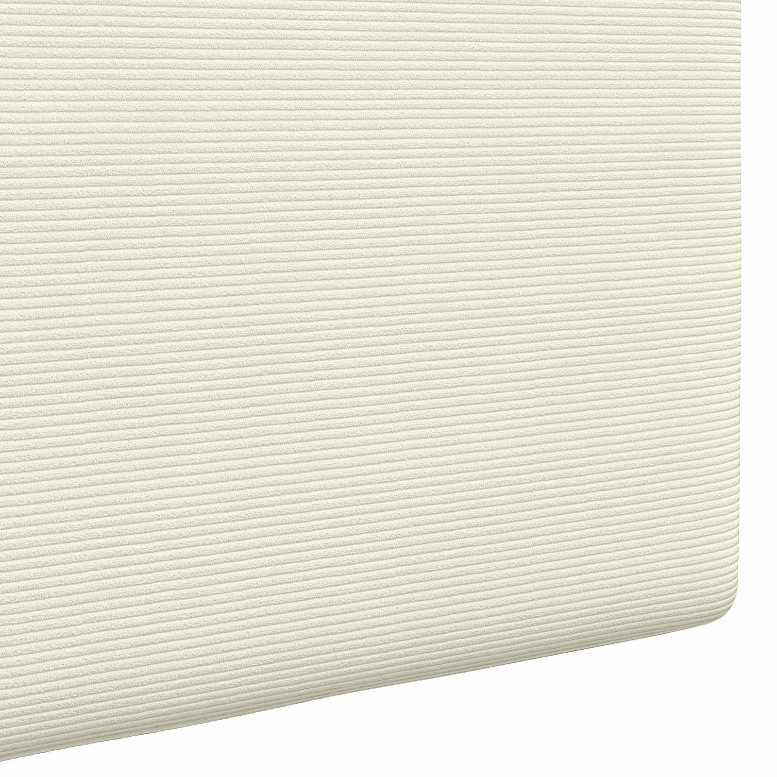 Tête de lit suspendue Crème Tissu en velours côtelé - XIOS