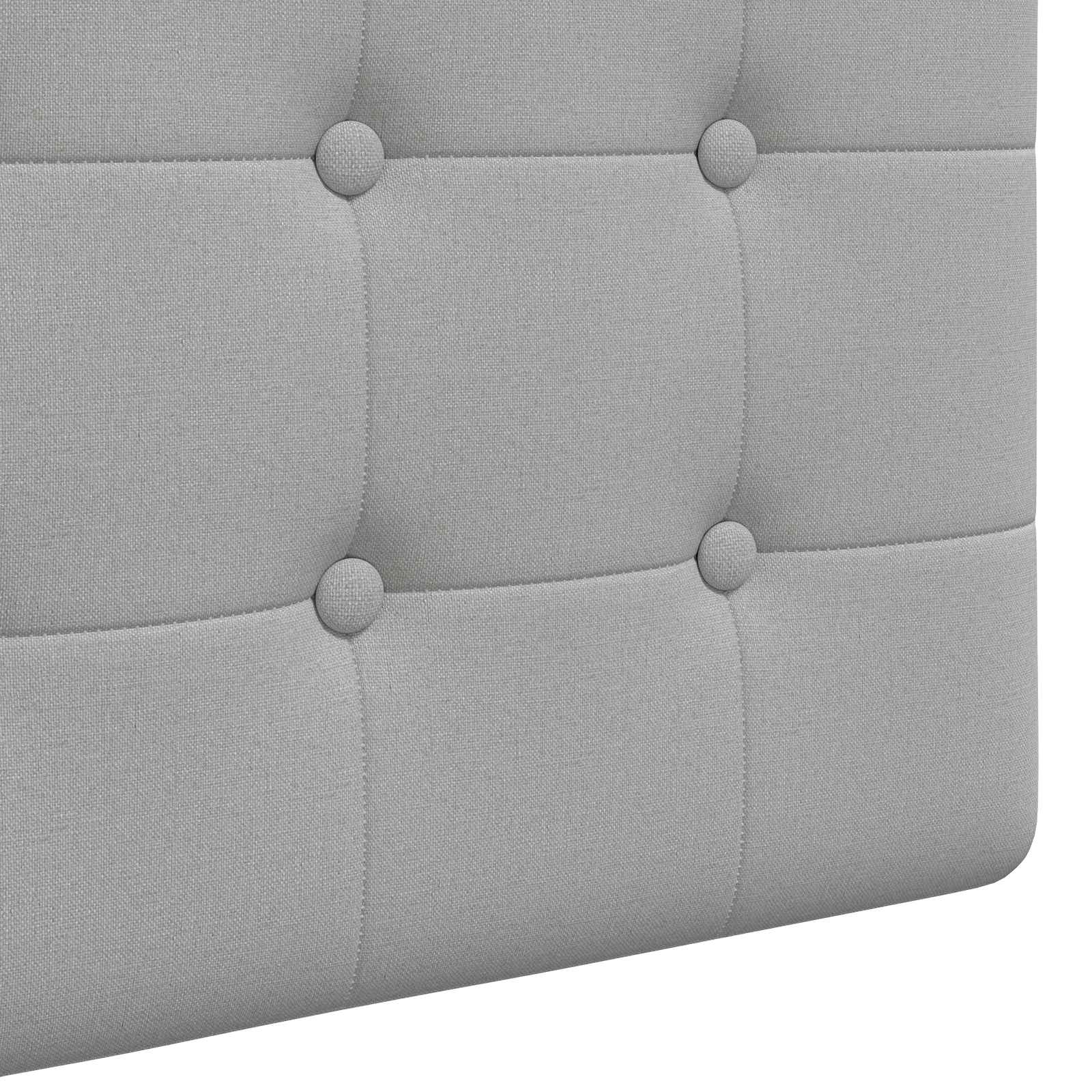 Tête de lit suspendue Avec lumière LED Gris nuage Tissu - XIOS