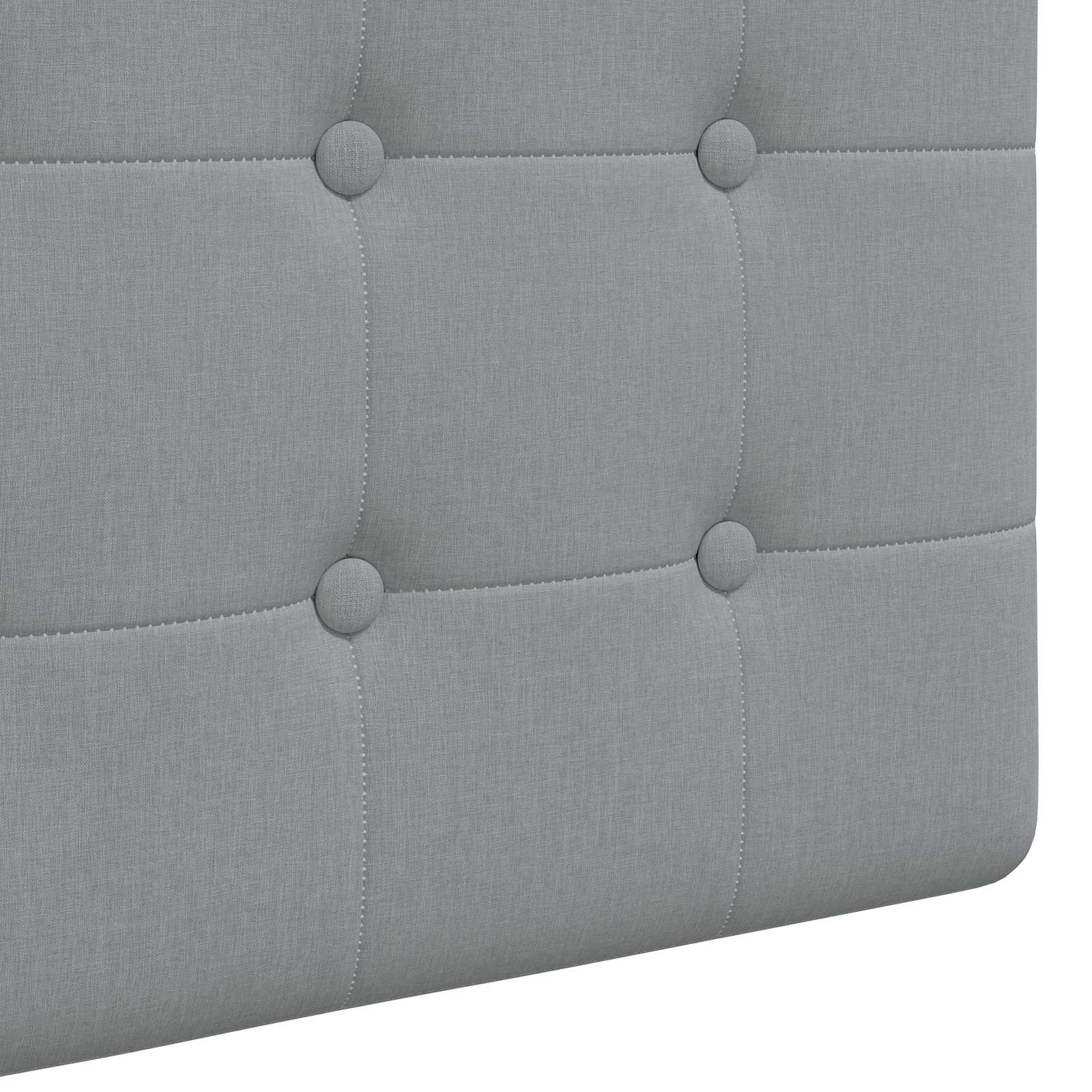 Tête de lit suspendue Avec lumière LED Gris clair Tissu - XIOS