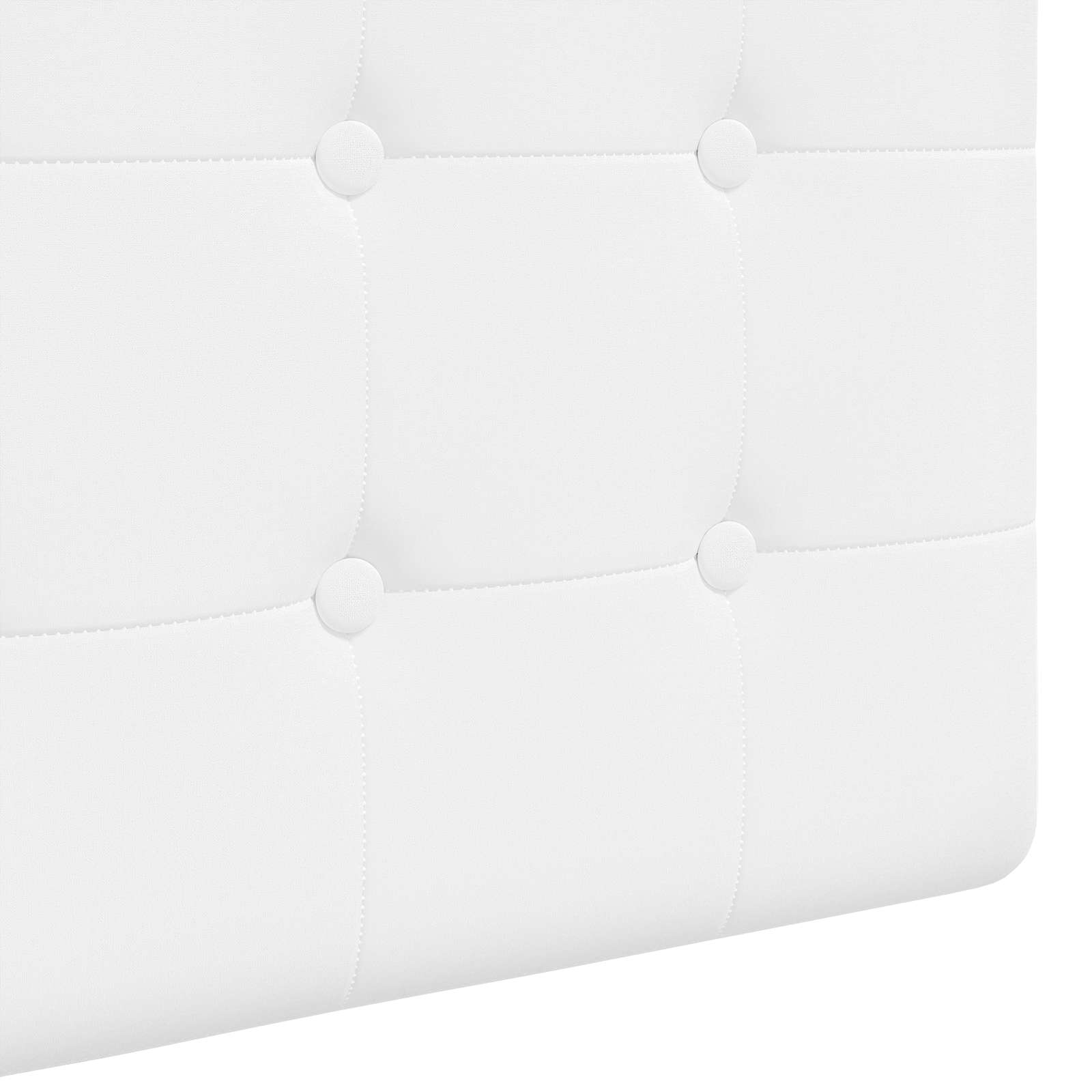 Tête de lit suspendue Avec lumière LED Blanc Tissu - XIOS