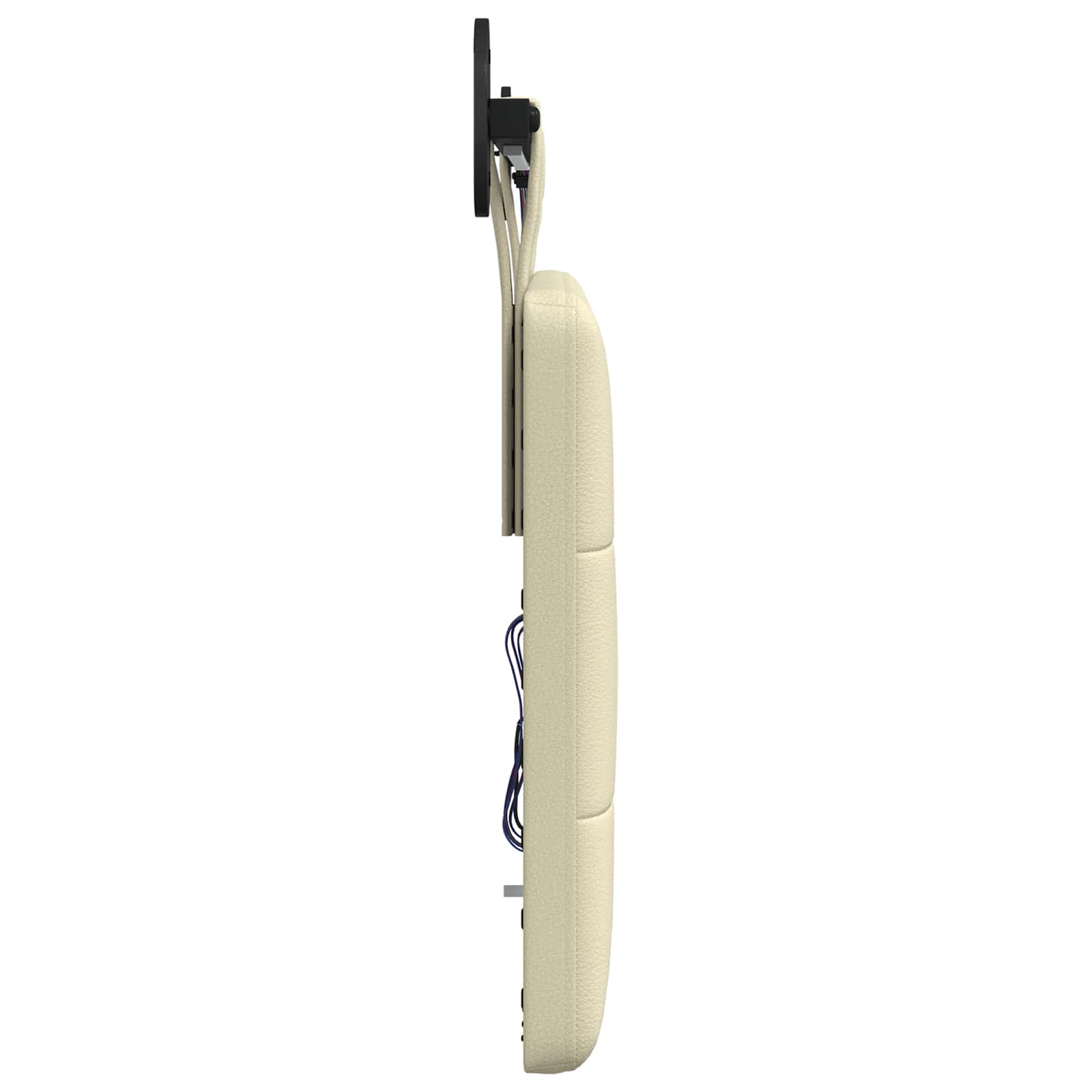 Tête de lit suspendue Avec lumière LED Crème Simili cuir - XIOS