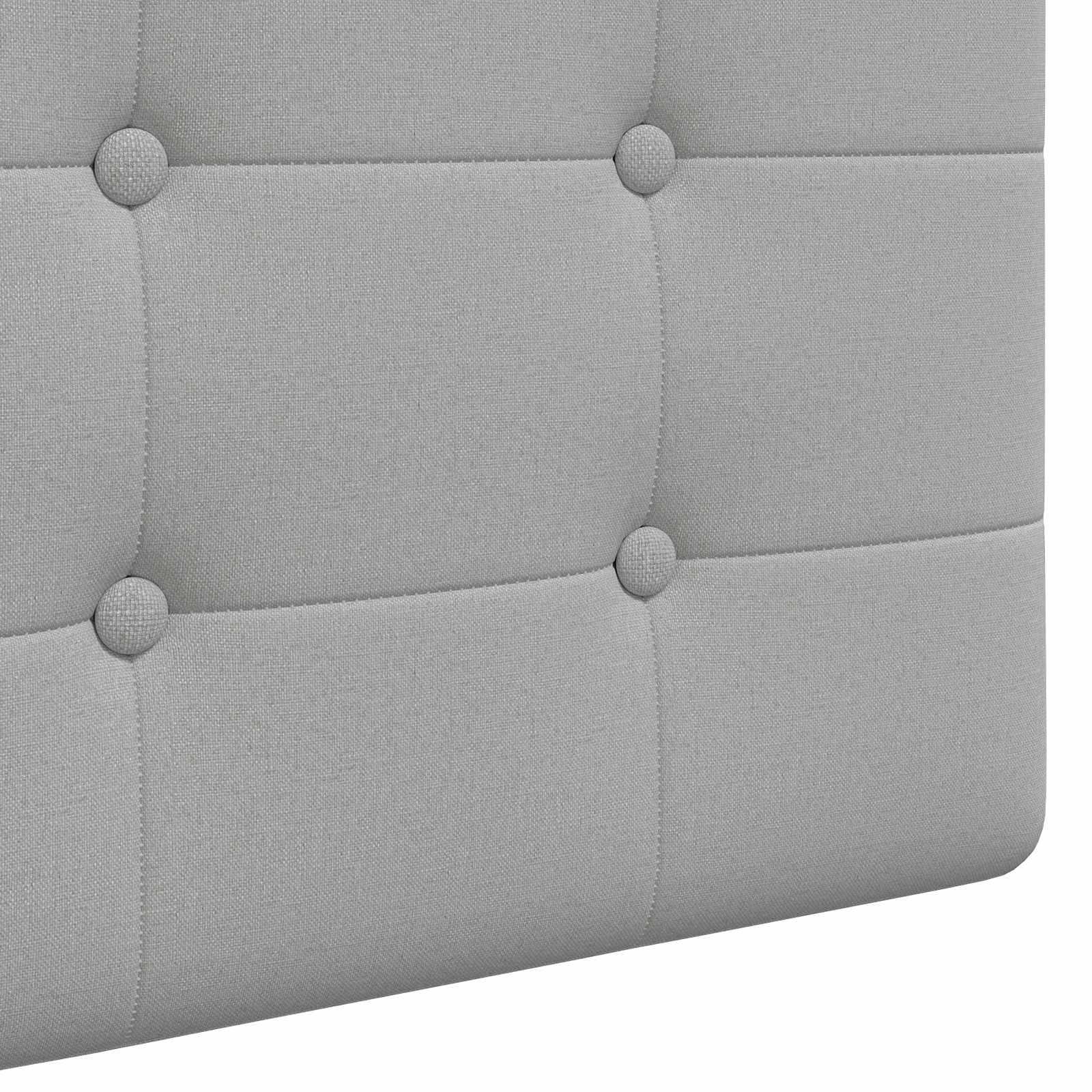 Tête de lit suspendue Avec lumière LED Gris nuage Tissu - XIOS