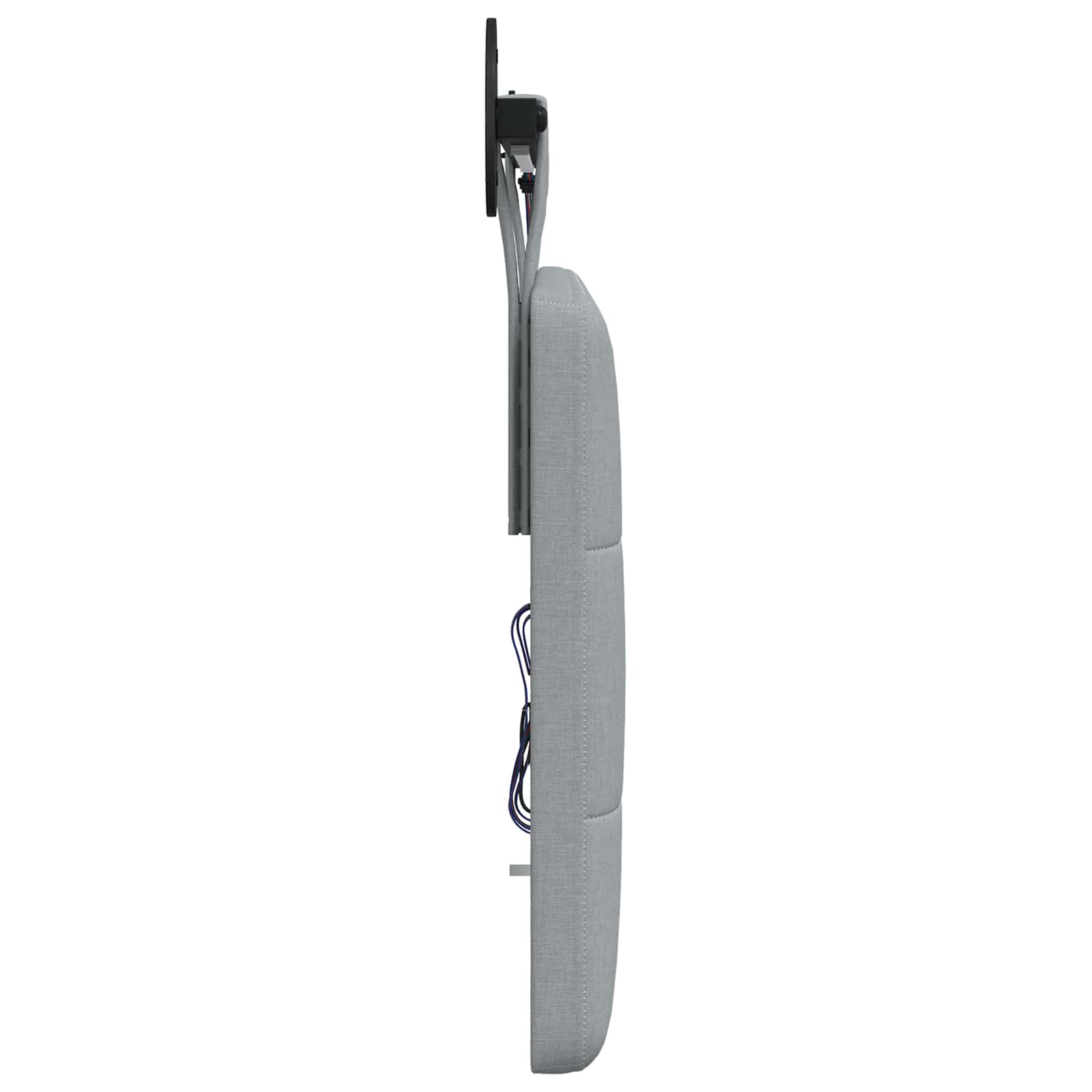 Tête de lit suspendue Avec lumière LED Gris clair Tissu - XIOS
