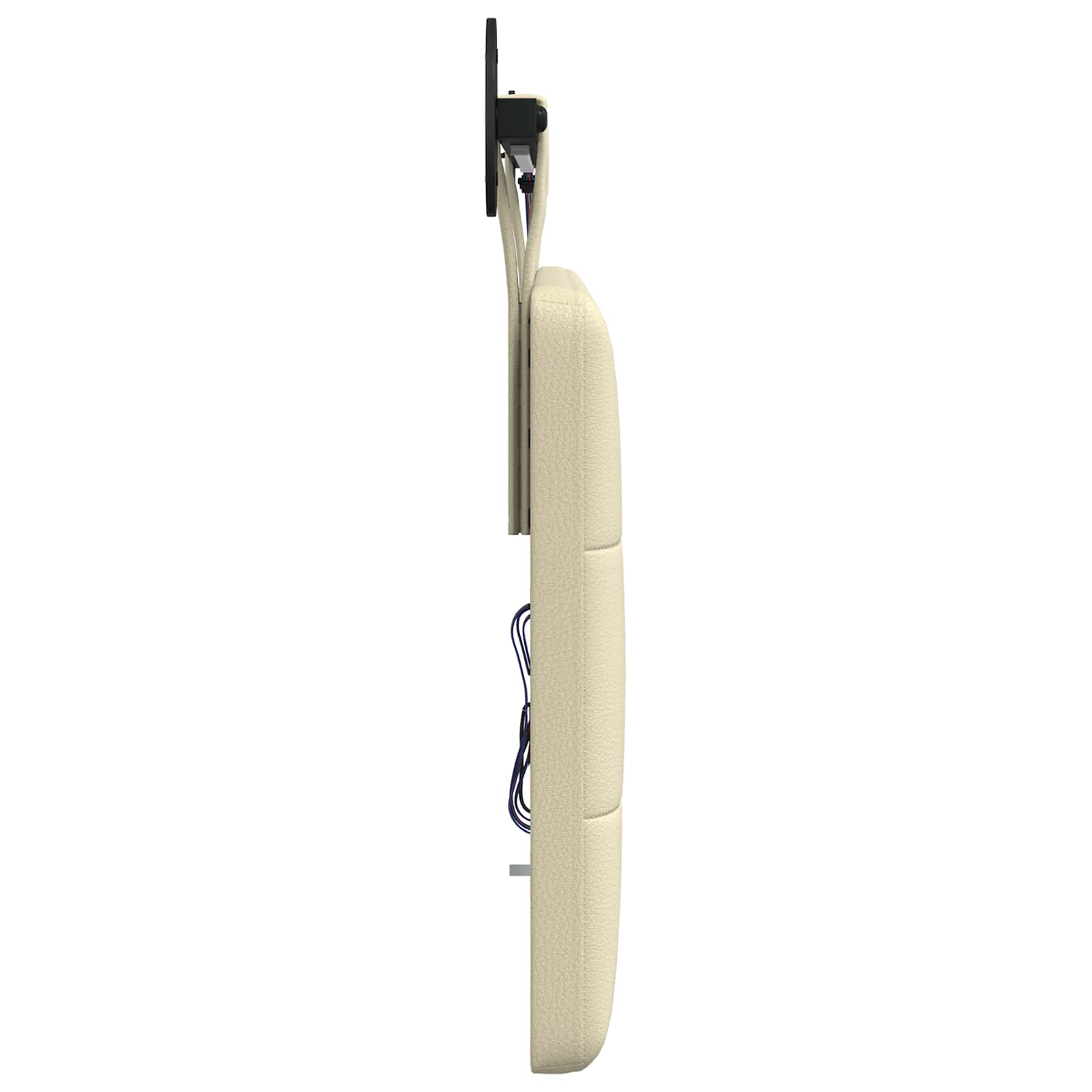 Tête de lit suspendue Avec lumière LED Crème Simili cuir - XIOS