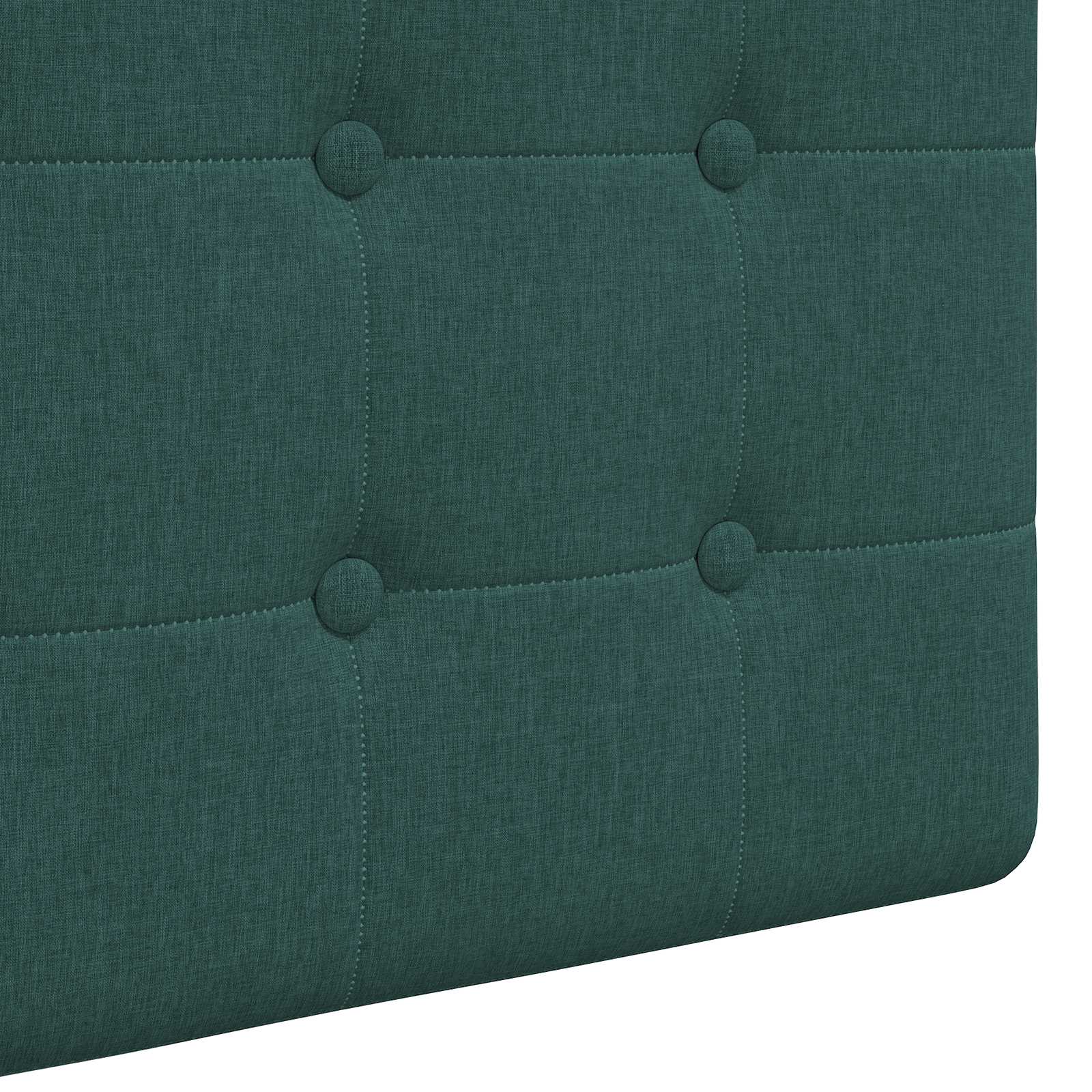 Tête de lit suspendue Avec lumière LED Vert foncé Tissu - XIOS
