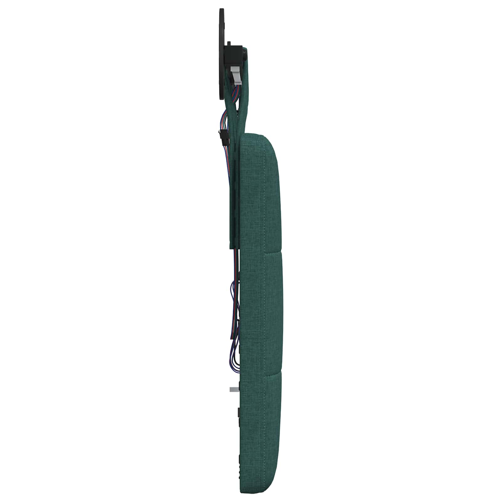 Tête de lit suspendue Avec lumière LED Vert foncé Tissu - XIOS