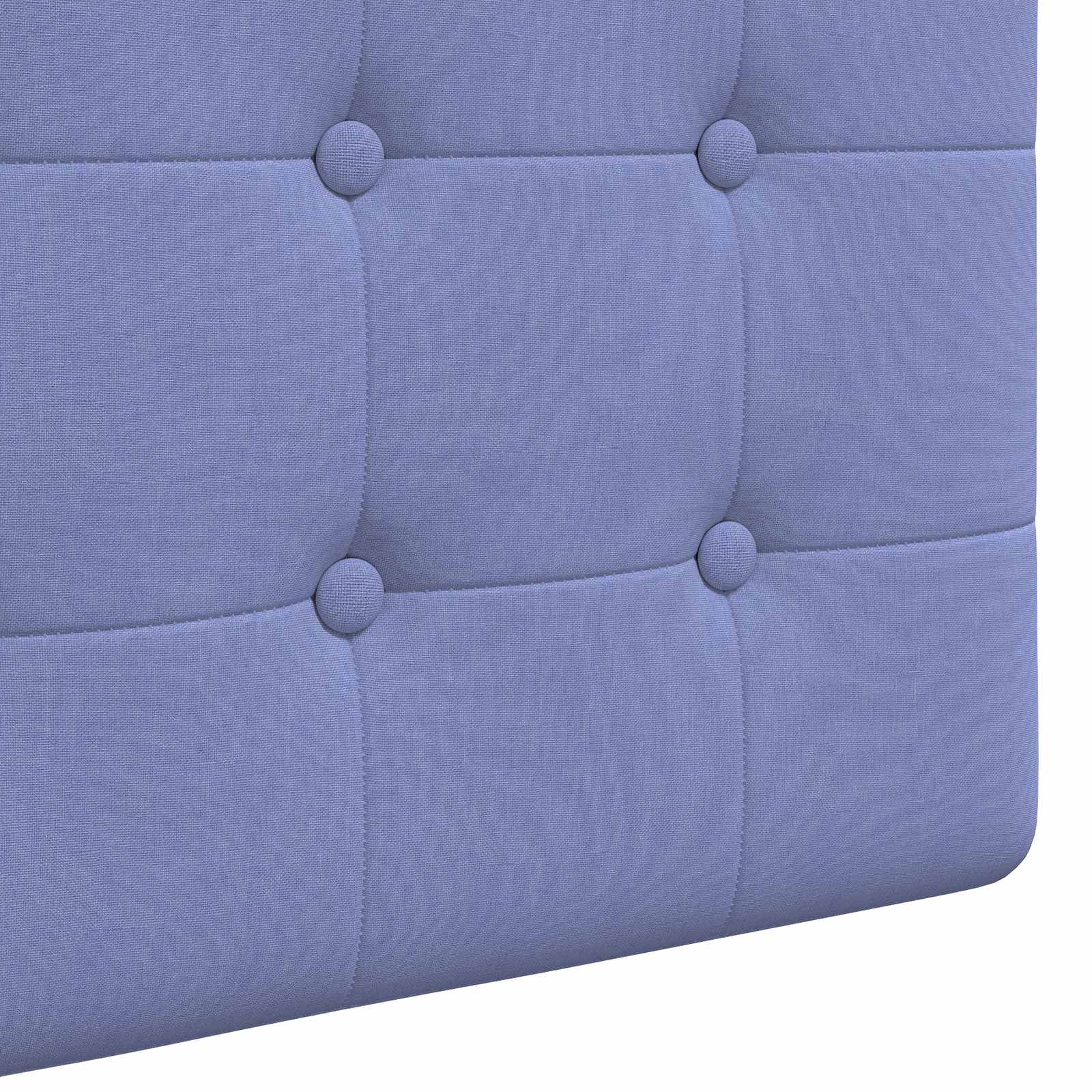 Tête de lit suspendue Avec lumière LED Bleu denim Tissu - XIOS