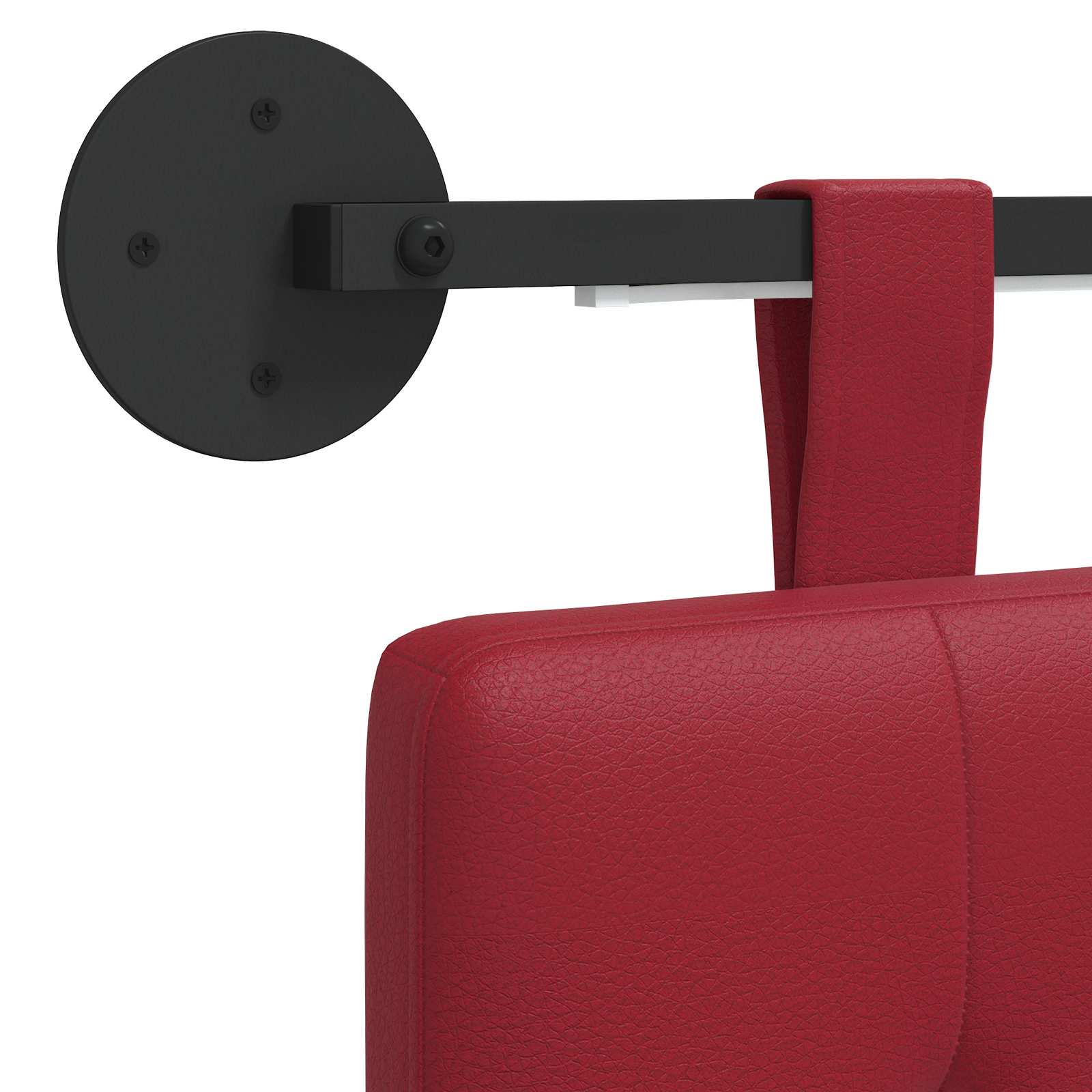 Tête de lit suspendue Avec lumière LED Bordeaux Simili cuir - XIOS