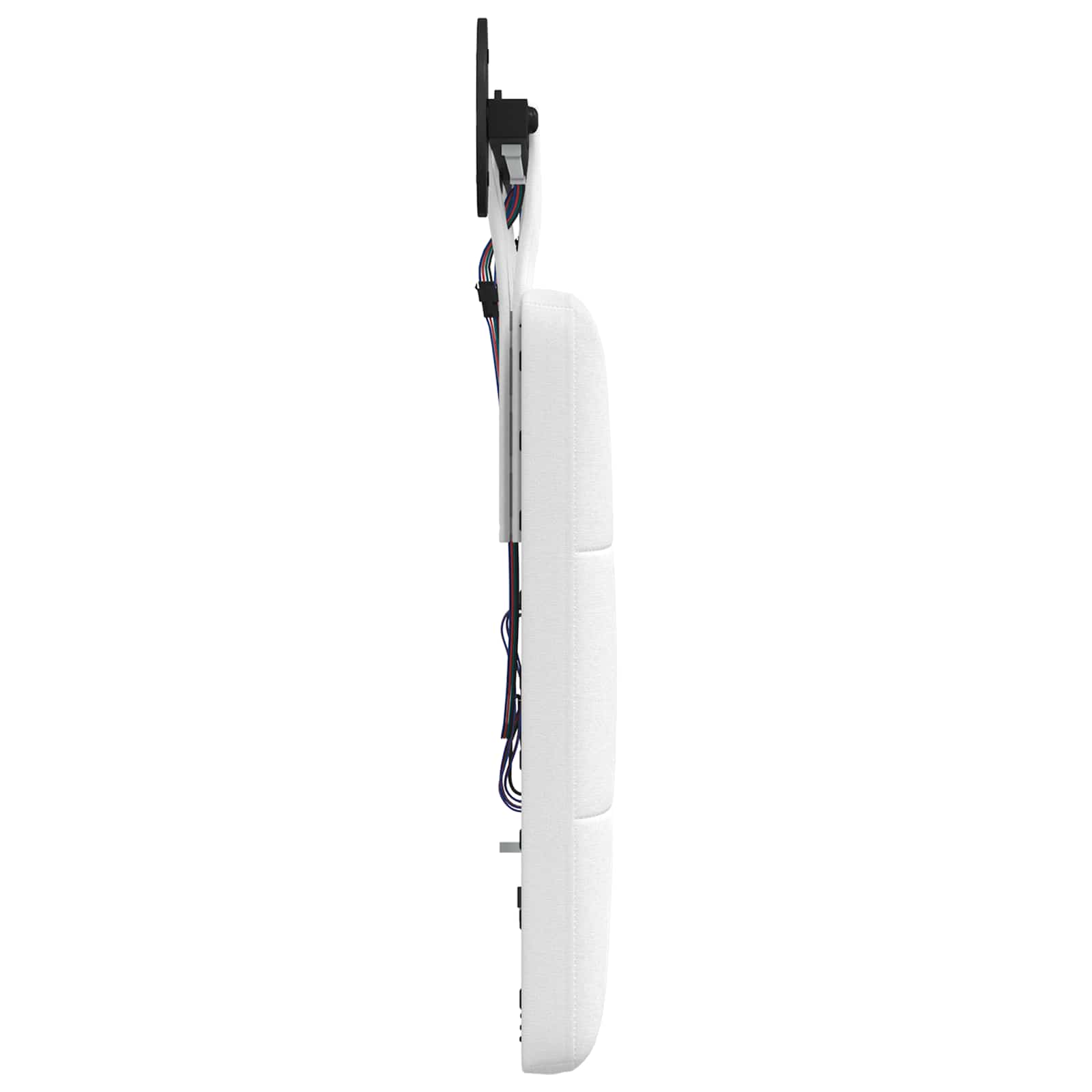 Tête de lit suspendue Avec lumière LED Blanc Tissu - XIOS